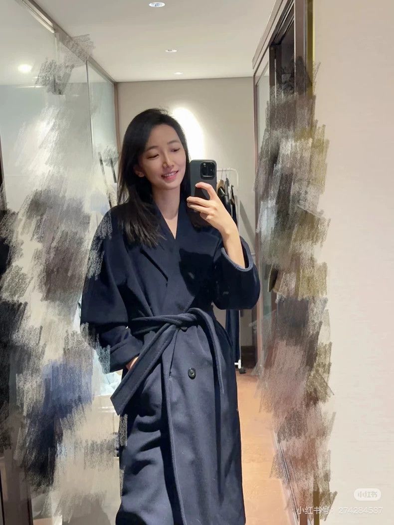 Max Mara Max Mara Long 101801 Dark Blue Size S / US 4 / IT 40 - 8 Thumbnail