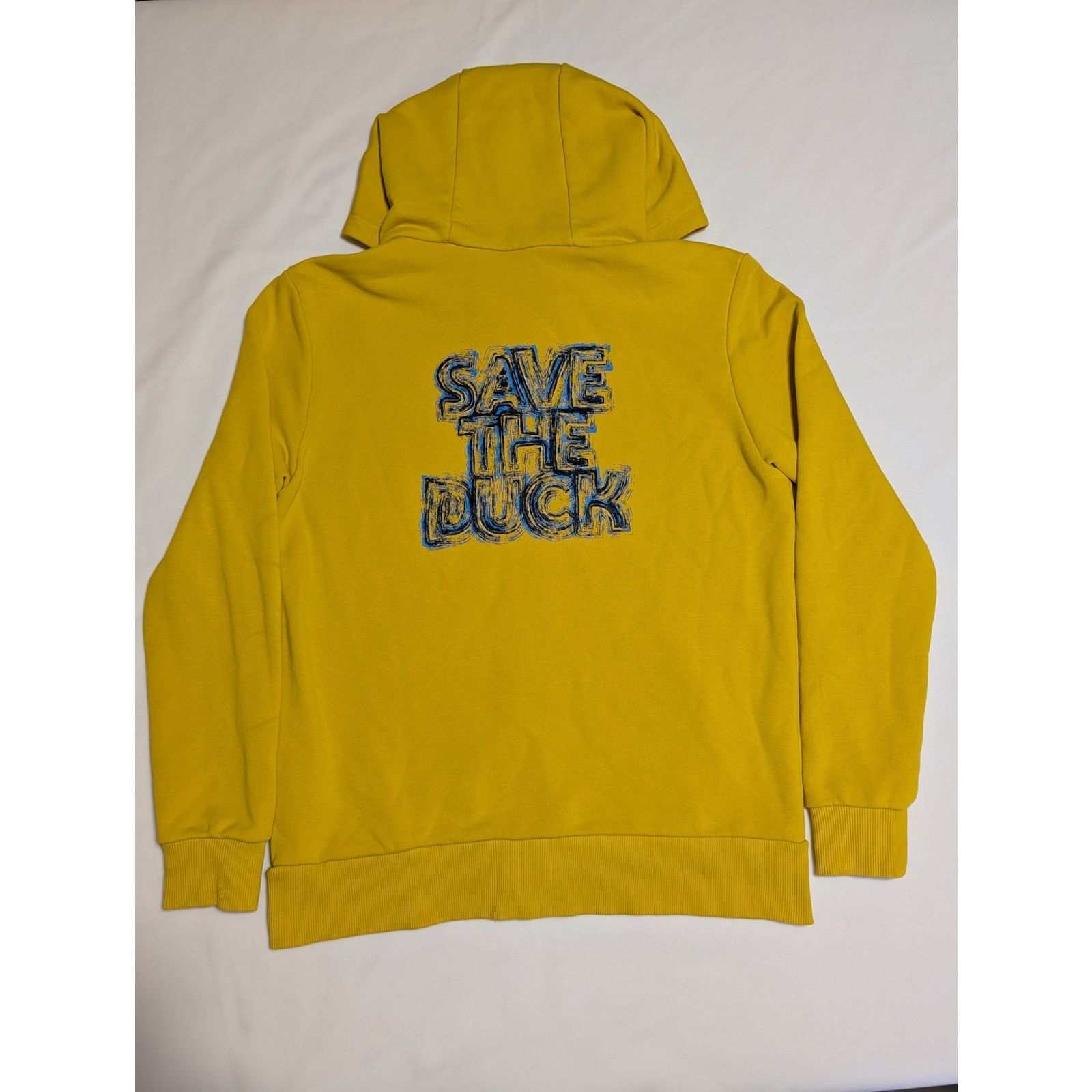 Save The Duck Save The Duck Logo Print Full Zipped Yellow Hoodie Jacket Size XL / US 12-14 / IT 48-50 - 6 Thumbnail