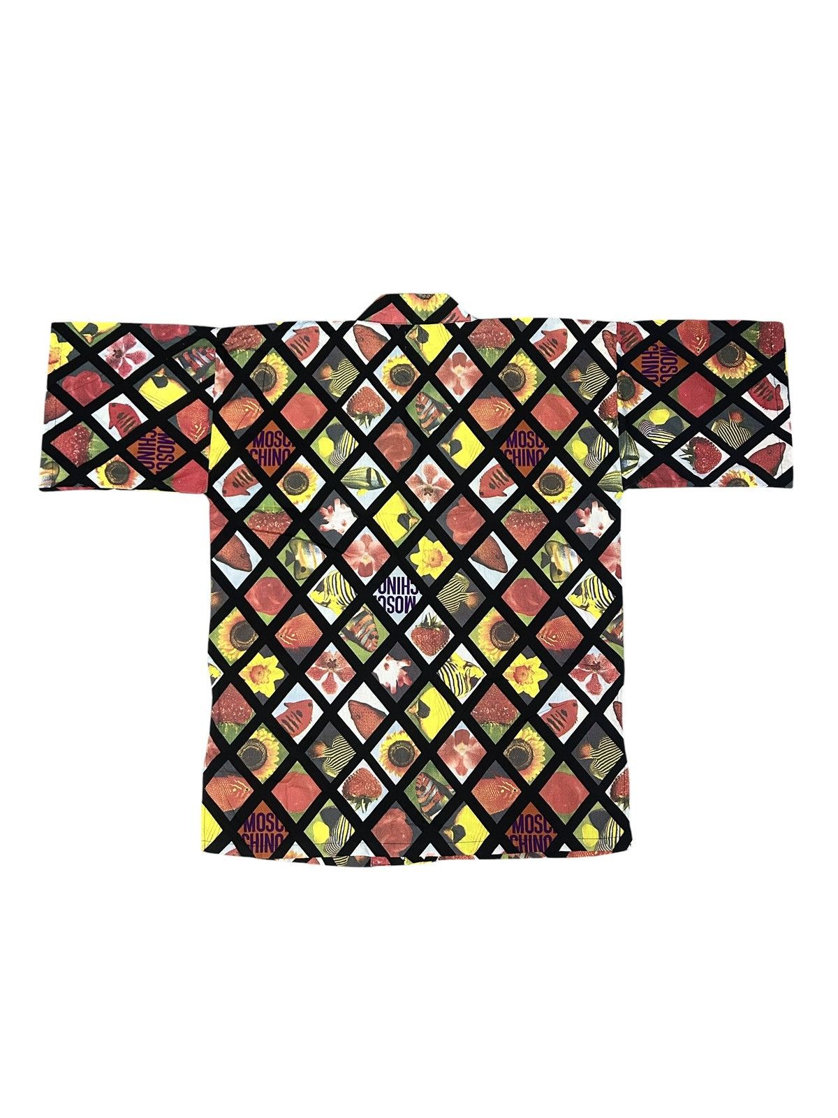 Moschino 90s Printed Wrap Top Size US M / EU 48-50 / 2 - 7 Thumbnail