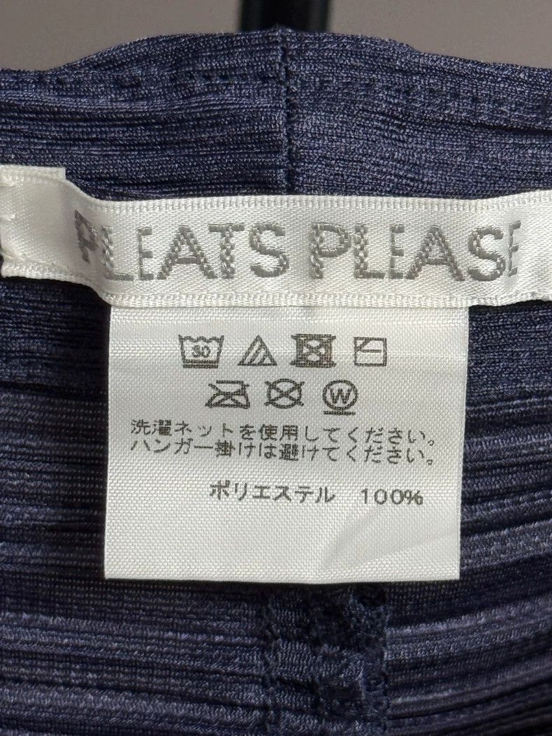 Issey Miyake Issey Miyake size:5 Blue pleated special-shaped chicken le Size 22" - 3 Thumbnail