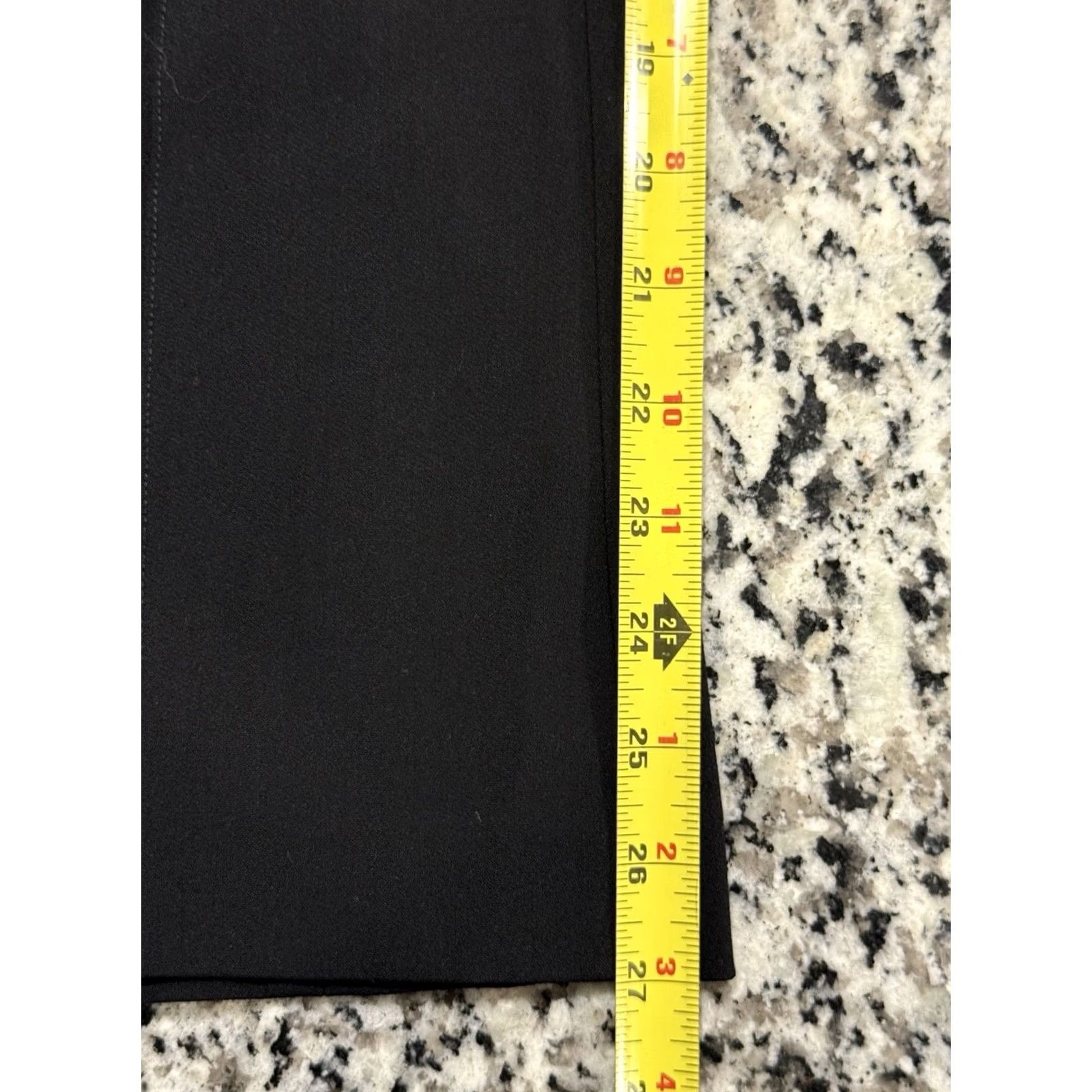 The Row THE ROW Black Virgin Wool Blend Flared Cropped Dress Pants Women's 4 USA Made Size 27" / US 4 / IT 40 - 3 Thumbnail