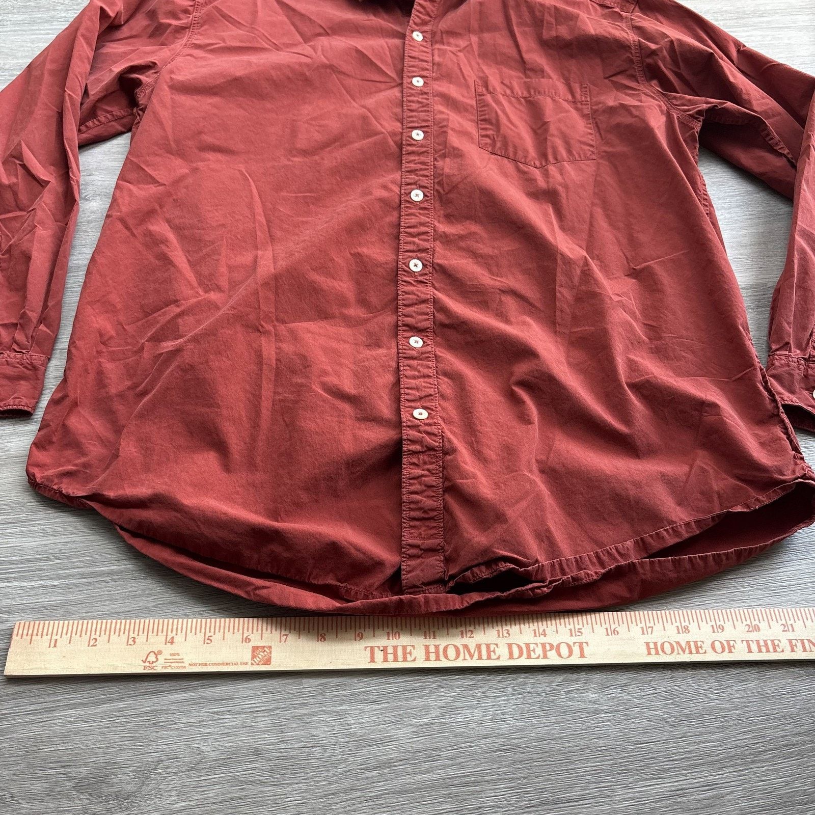 The Territory Ahead The Territory Ahead Mens XLT Red Long Sleeve Button Down Size US XL / EU 56 / 4 - 2 Thumbnail