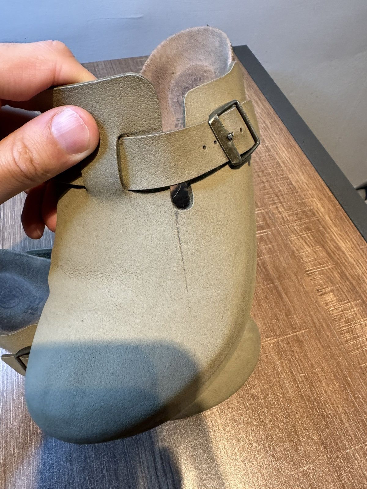 Birkenstock Birkenstock Boston Clogs Oiled Leather Women’s Size 6 Green Size US 6 / IT 36 - 7 Thumbnail