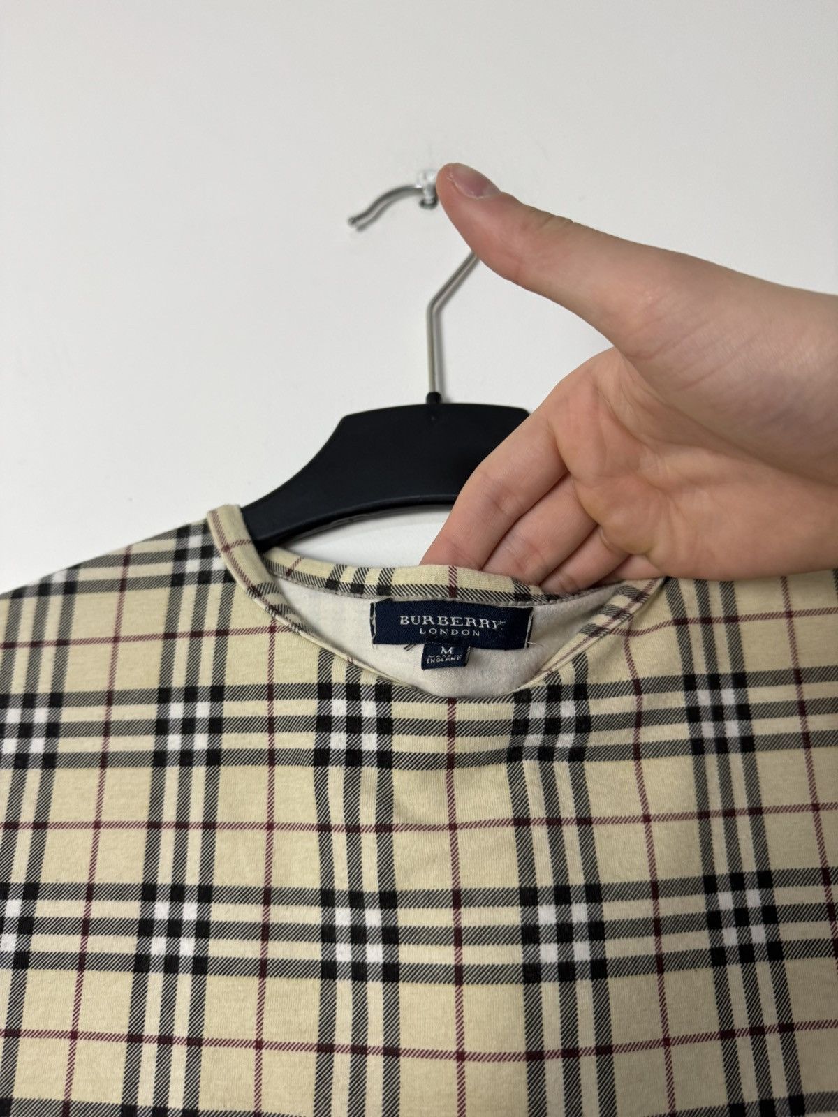 Burberry Vintage Burberry Iconic Nova Check Tee Luxury England design Size M / US 6-8 / IT 42-44 - 5 Thumbnail