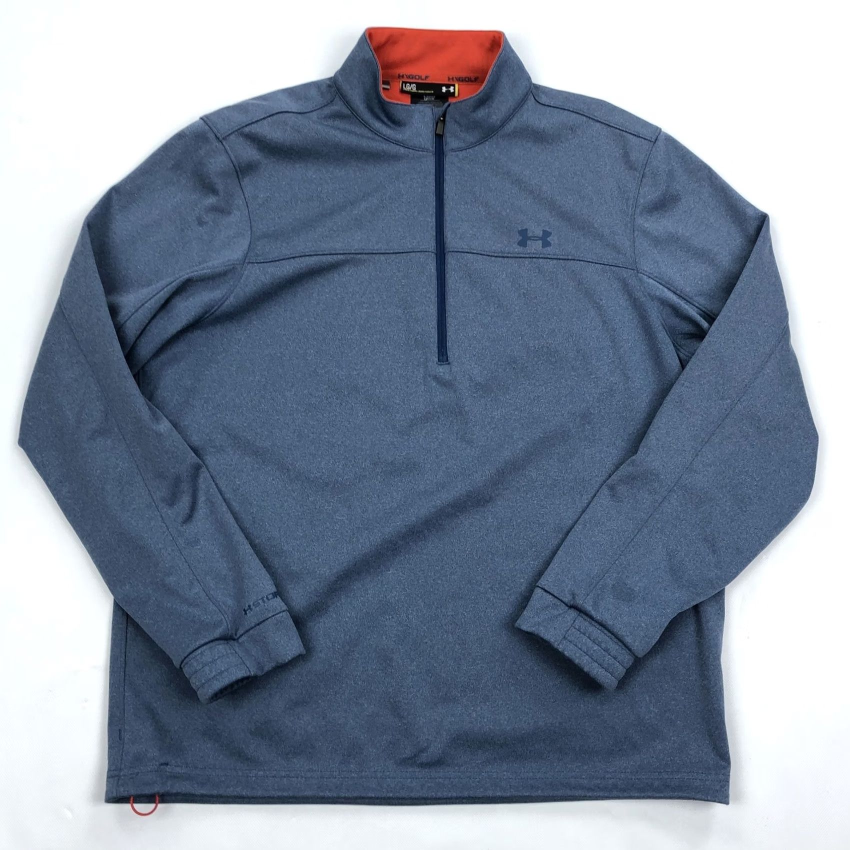 Under Armour Under Armour Men's Lg Large Blue Storm 2.0 1/4 Zip Pullover Jacket Activewear Sports Geometric Pattern) Size US L / EU 52-54 / 3 - 2 Thumbnail