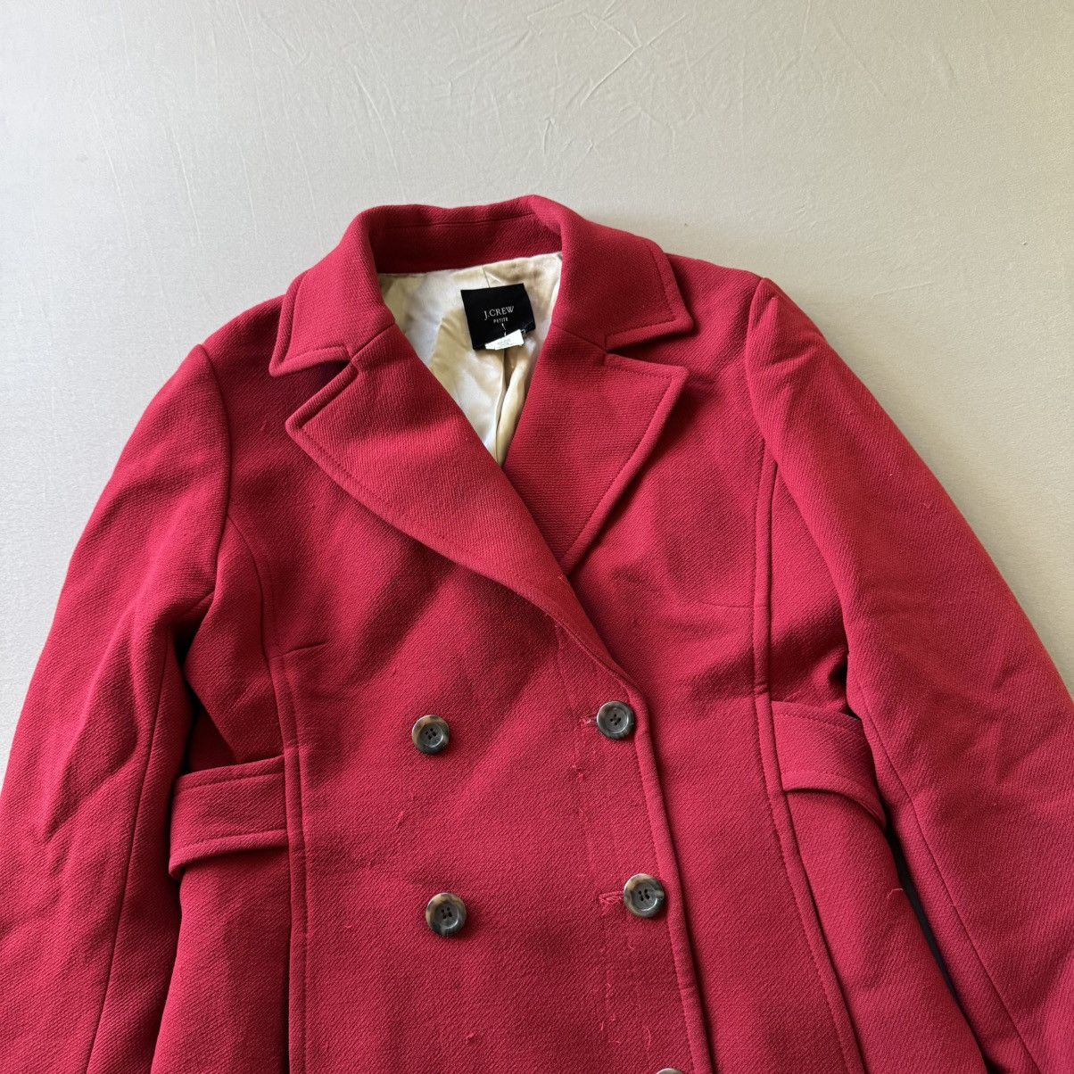 J.Crew Y2k J.Crew Double Breasted Wool Pea Coat Size S / US 4 / IT 40 - 4 Thumbnail