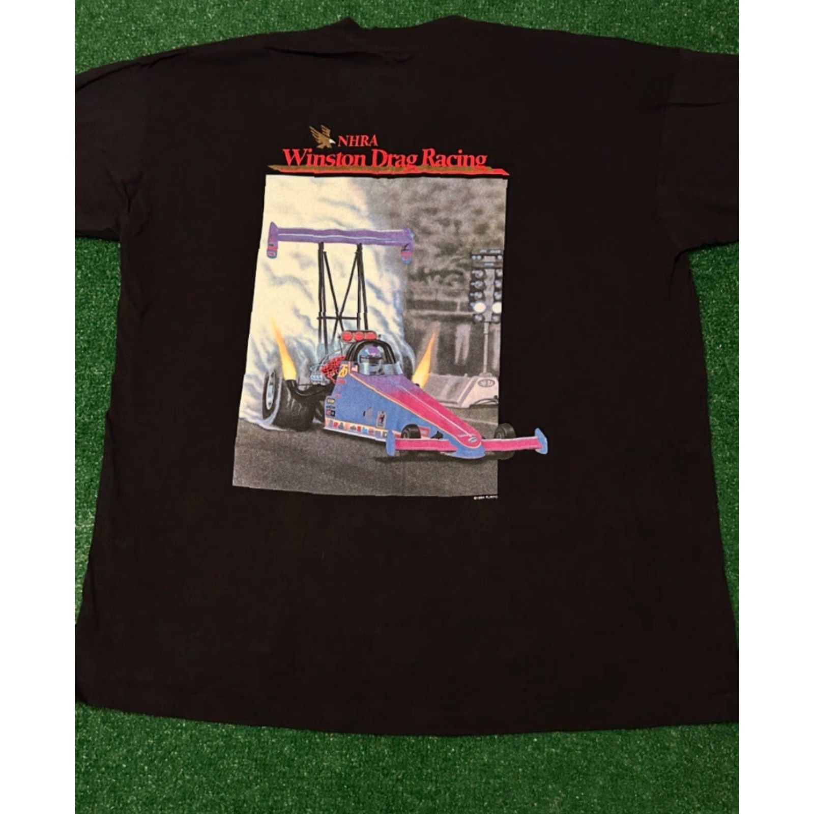 Vintage VINTAGE 90s Winston Drag Racing Motorsports VTG Shirt Mens XL Pocket Tee 1990s Size US XL / EU 56 / 4 - 4 Thumbnail
