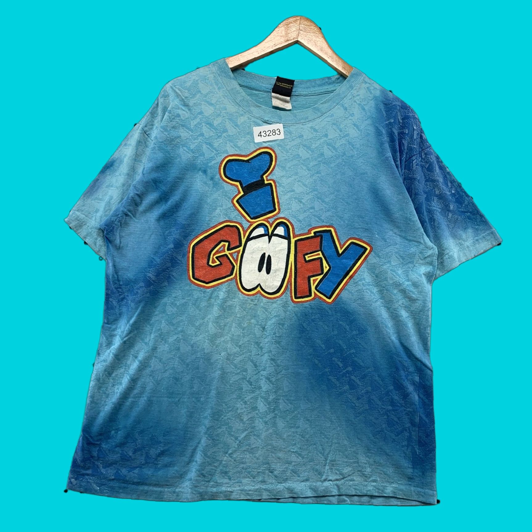 Mickey Unlimited VTG Disney Goofy Mickey Unlimited Shirt Men L Blue Tie Dye Graphic Print 1990s 90s Mens T-Shirt Size US L / EU 52-54 / 3 - 1 Thumbnail