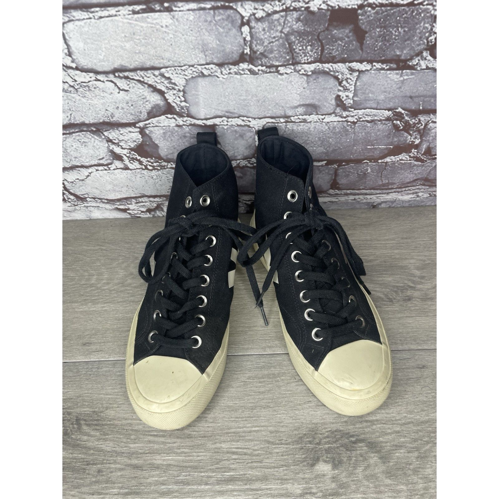Veja Veja Wata II Canvas Hi-Top Black White Lace Up Pierre Sneake Size US 7 / IT 37 - 12 Thumbnail