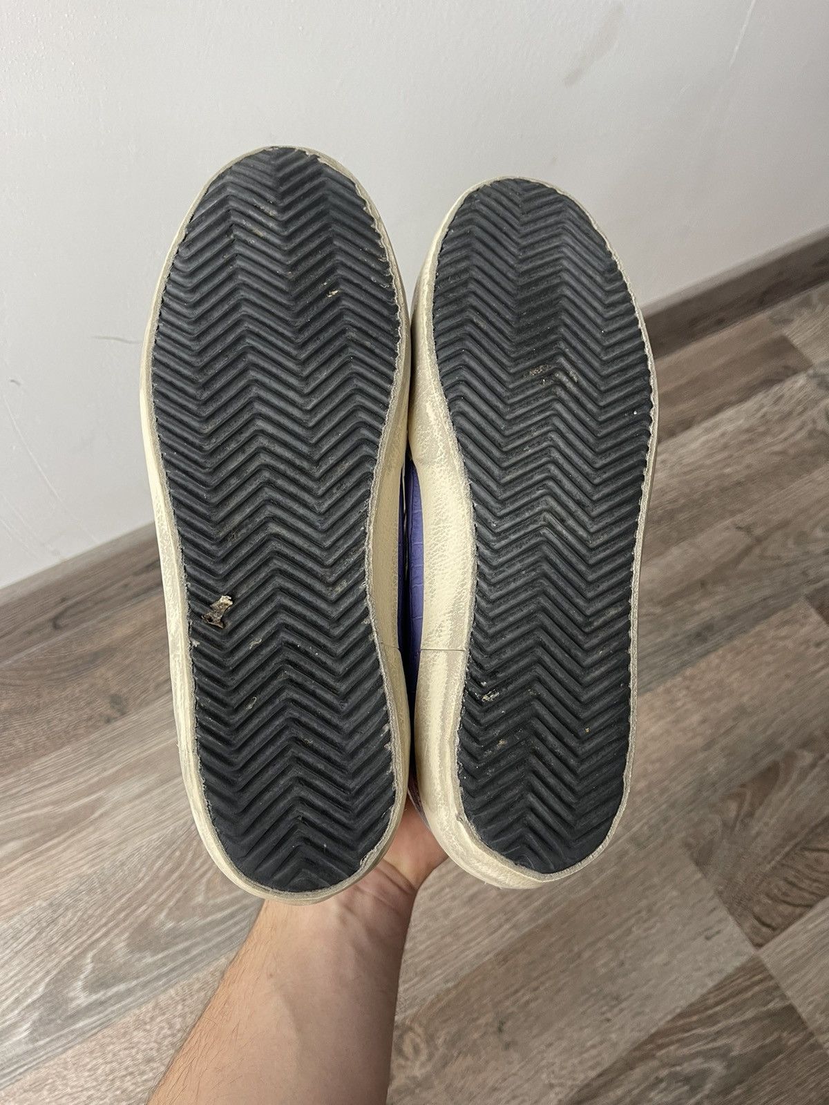 Golden Goose Golden Goose Super-Star Purple Croc Effect Sneakers Neon 39 Size US 9 / IT 39 - 6 Thumbnail