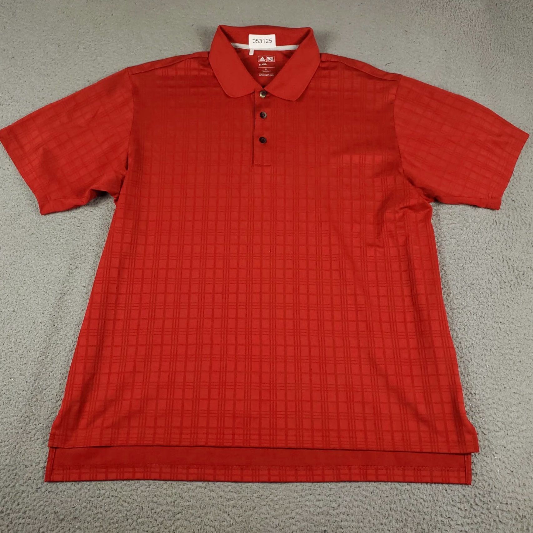 Adidas Adidas Polo Shirt Mens XL Red Plaid Golf Casual Short Sleeve Shirt Size US XL / EU 56 / 4 - 2 Thumbnail