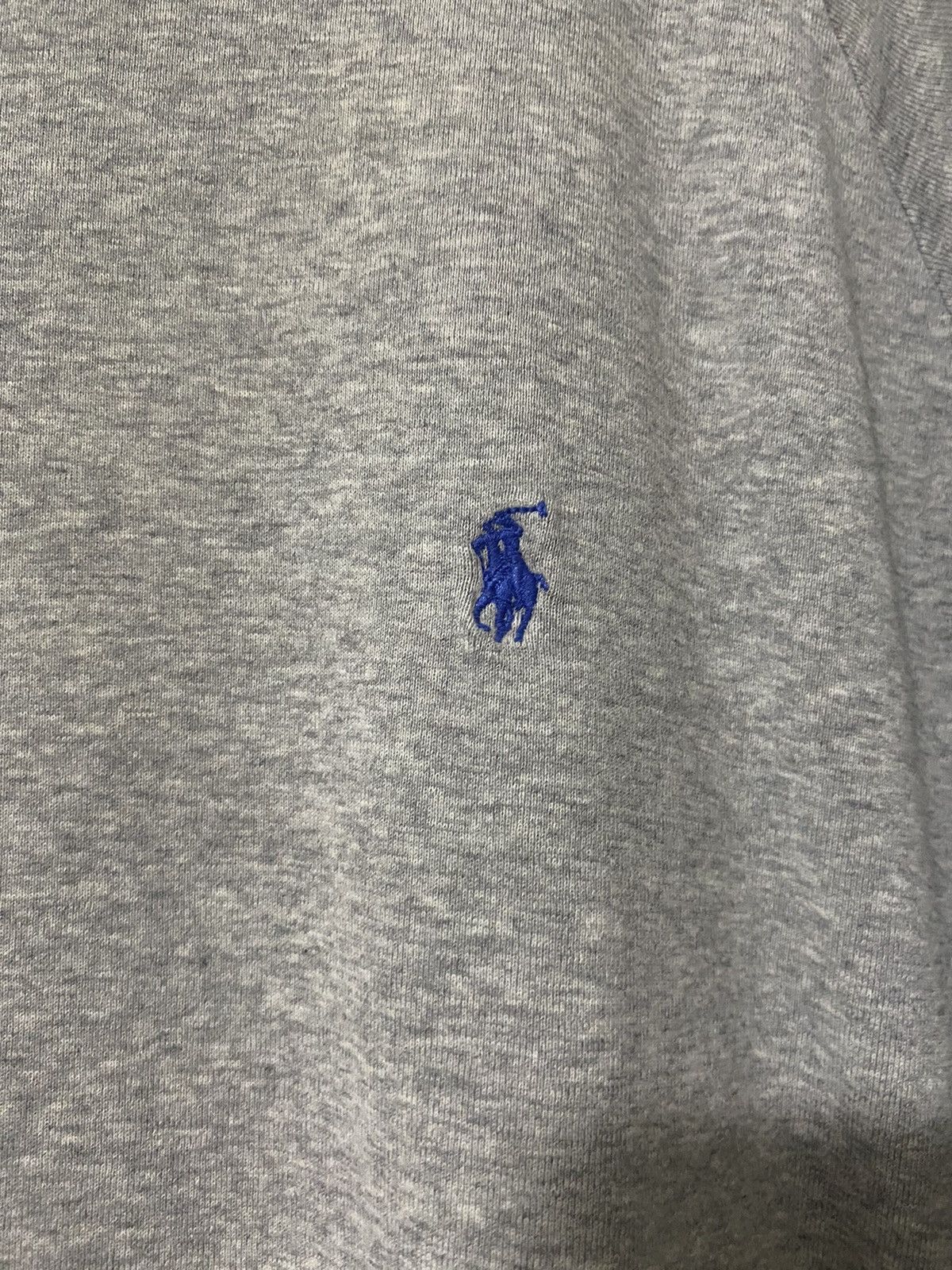 Polo Ralph Lauren × Vintage Polo Ralph Lauren Grey T Shirt Blue Pony Size US L / EU 52-54 / 3 - 3 Thumbnail