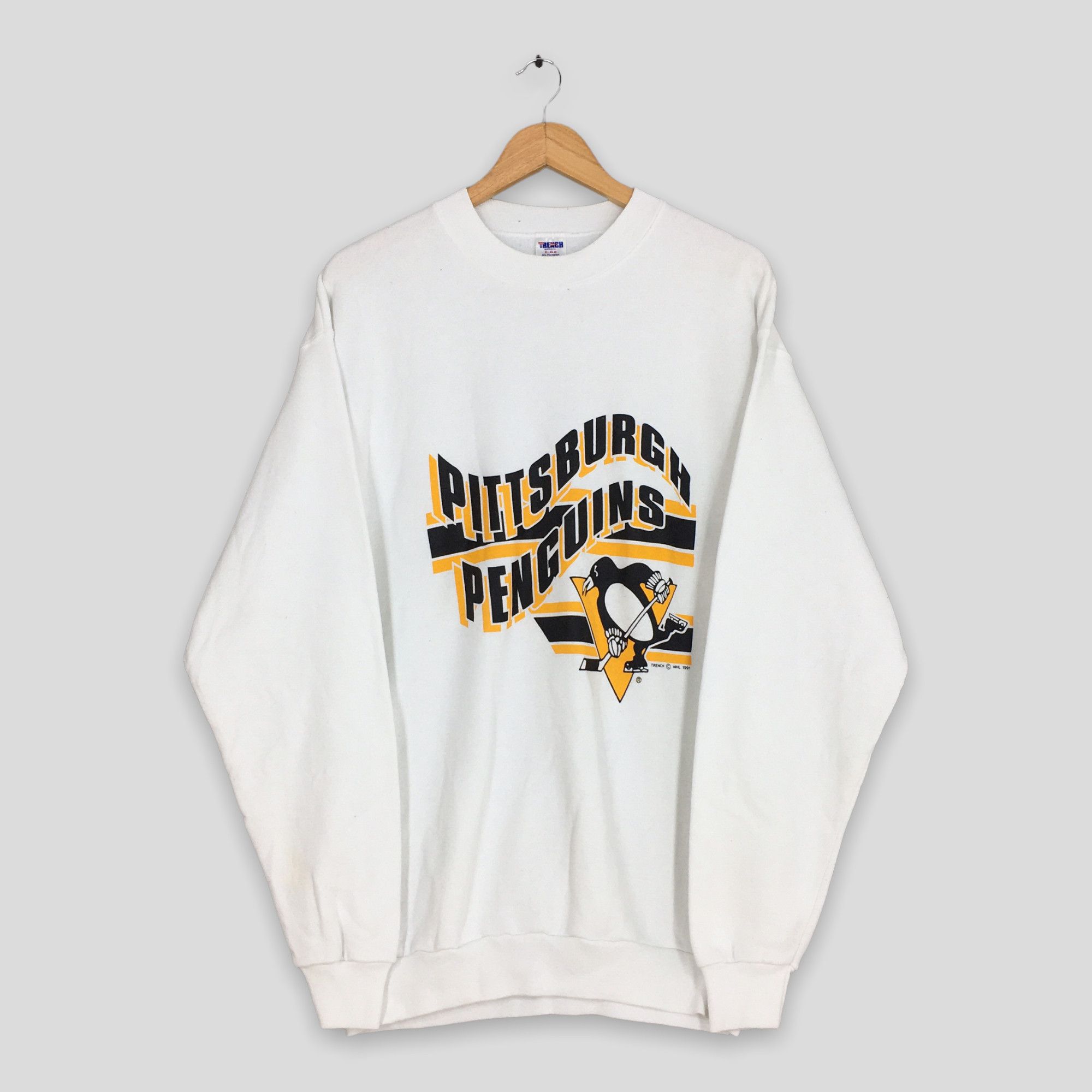Pittsburgh Penguins NHL Hockey Oversized Sweatshirt Medium