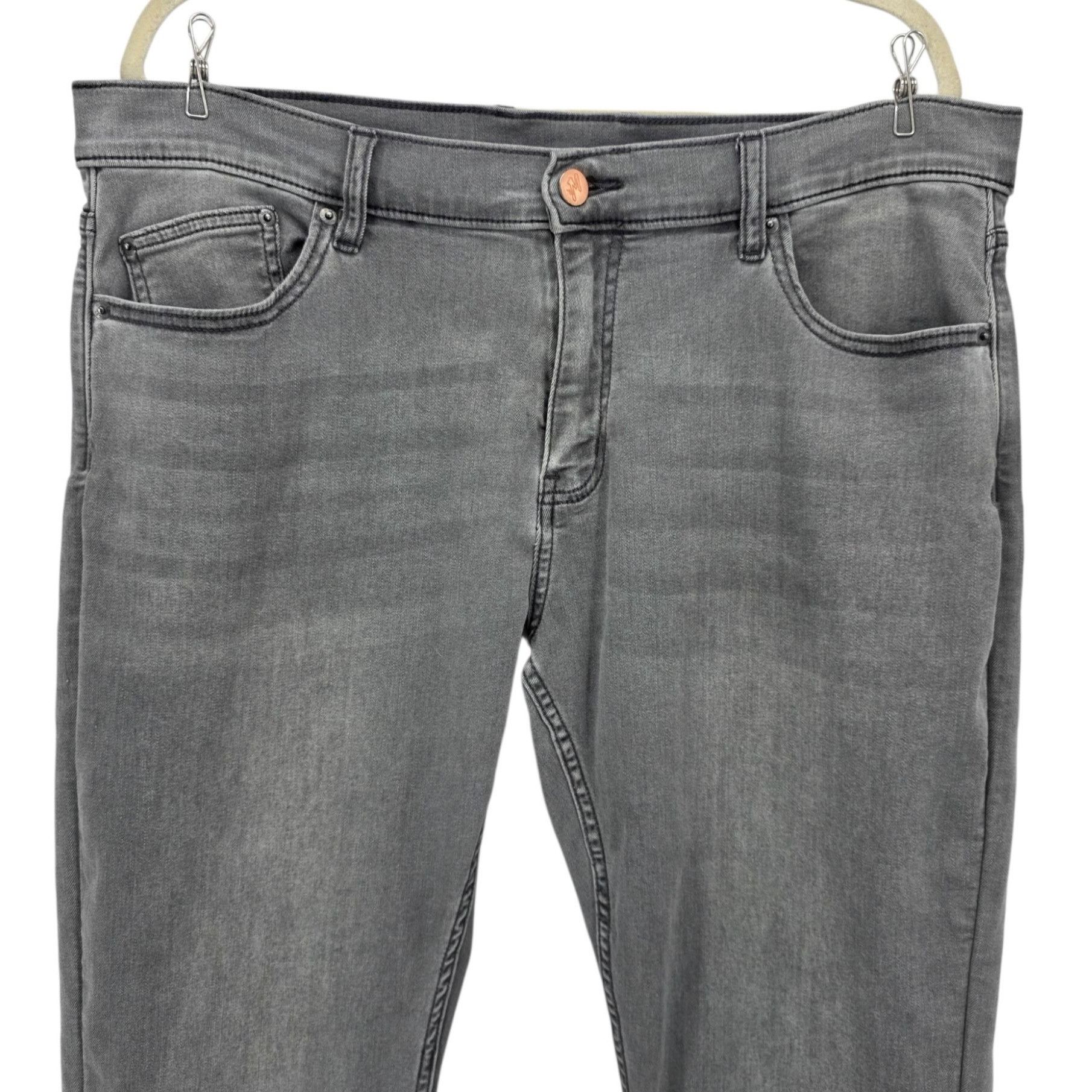 Other Mugsy Mens 38/32 Jeans Beans Stretch Distressed Gray Medium Size US 38 / EU 54 - 2 Thumbnail