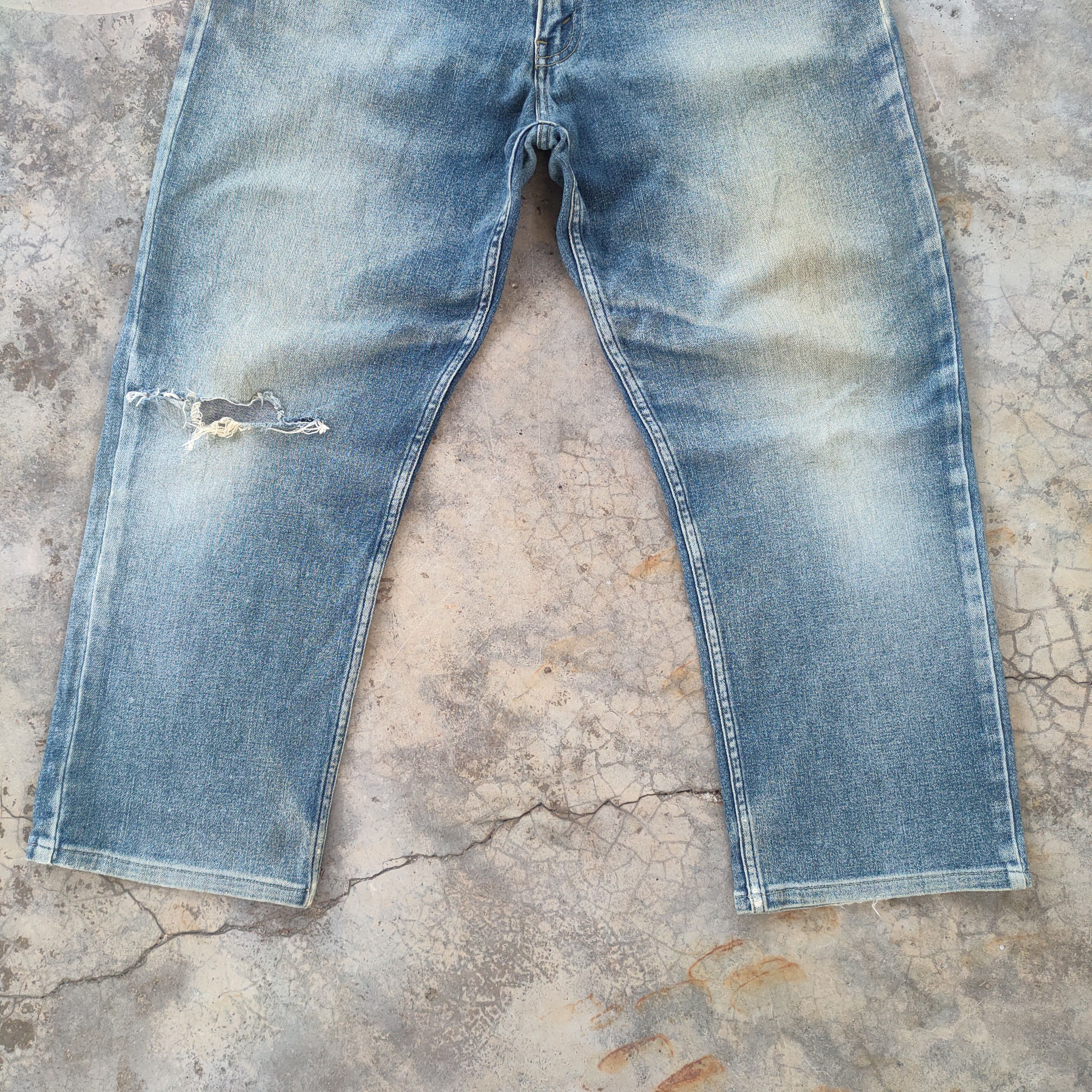 Levi's W36 VINTAGE SIGNATURE FADED RIPPEP JEAN DENIM PANTS Size US 36 / EU 52 - 4 Thumbnail