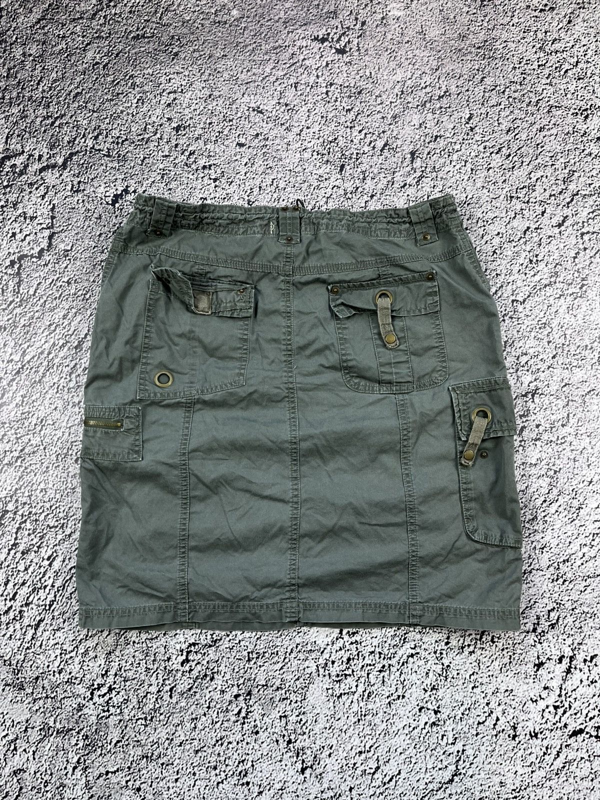 Japanese Brand Vintage Y2K cargo faded military skirt juicy 00s style Size 30" / US 8 / IT 44 - 5 Thumbnail