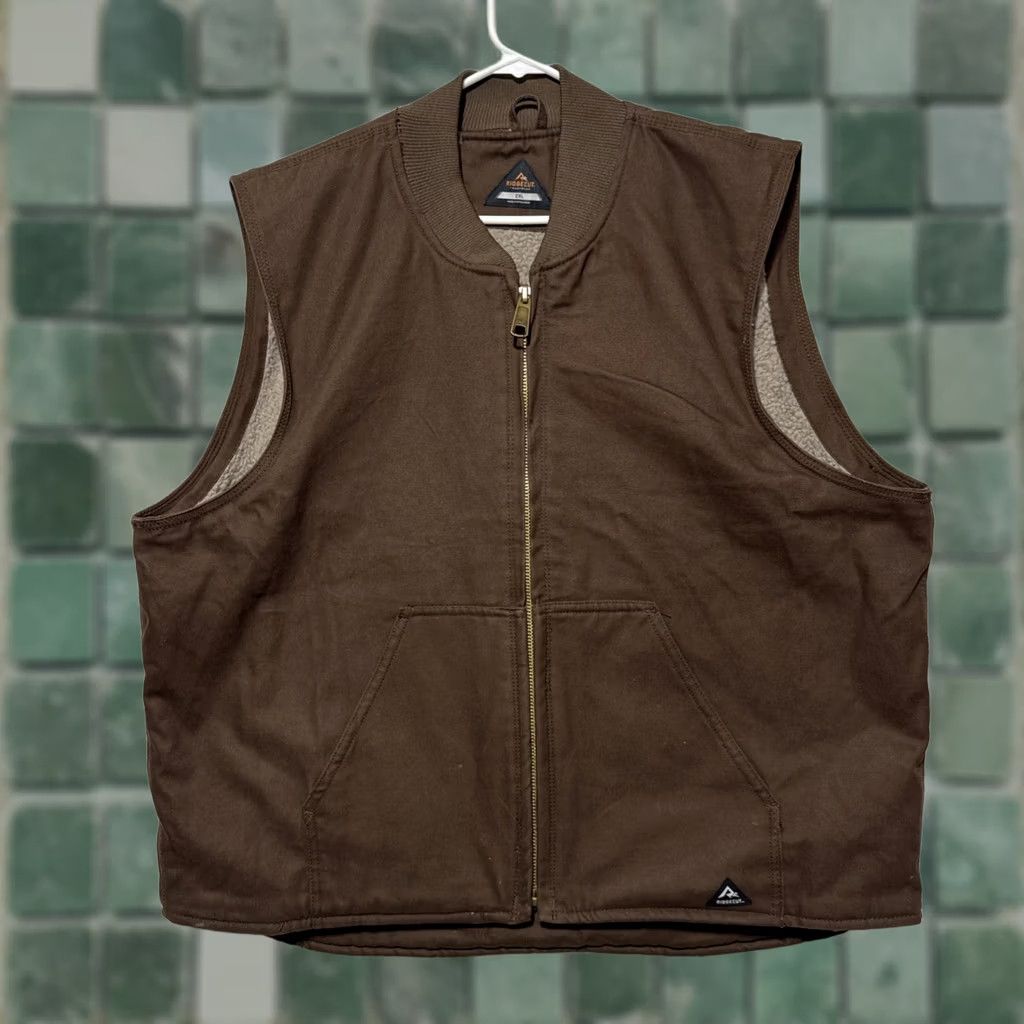 Vintage Ridgecut Toughwear Vest Men 2XL Brown Zip Lined Outdoor Casual Workwear Size US XXL / EU 58 / 5 - 1 Thumbnail