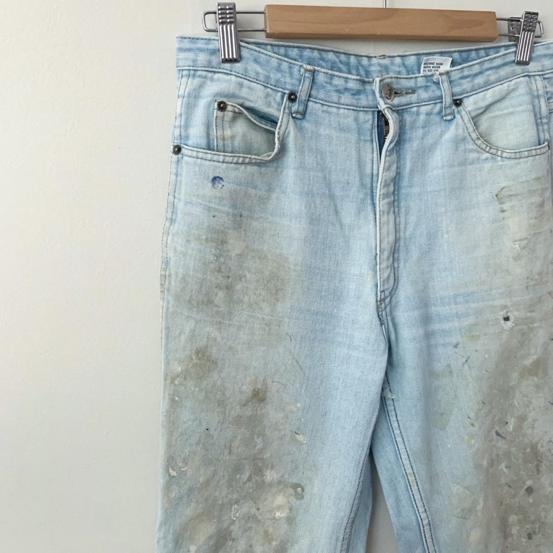 Vintage Vintage 1970’s CASH Painters Wide Leg Jeans Size US 27 - 3 Thumbnail