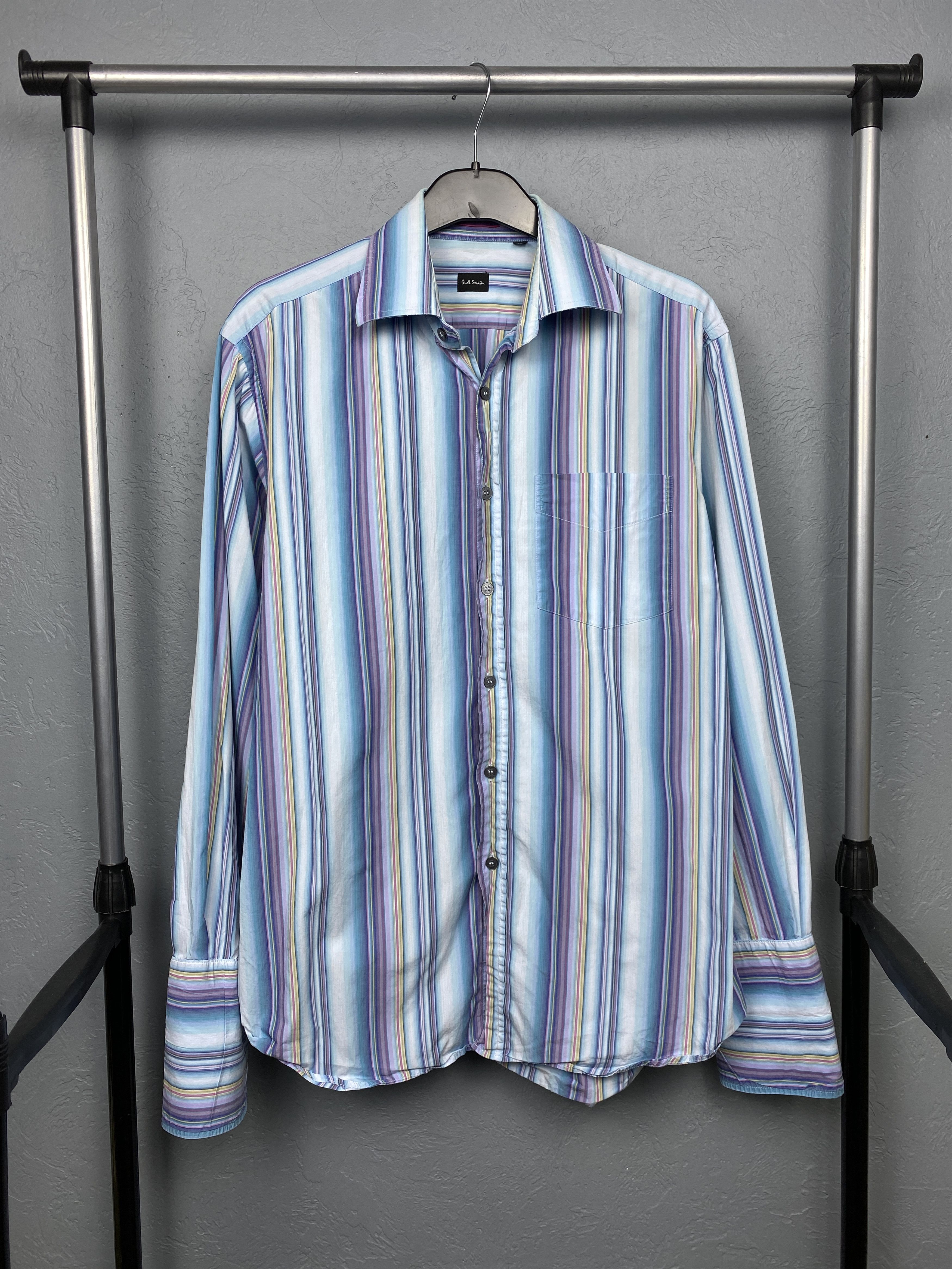 Paul Smith Paul Smith London Vintage Mens Striped Long Sleeve Shirt Size US L / EU 52-54 / 3 - 1 Thumbnail
