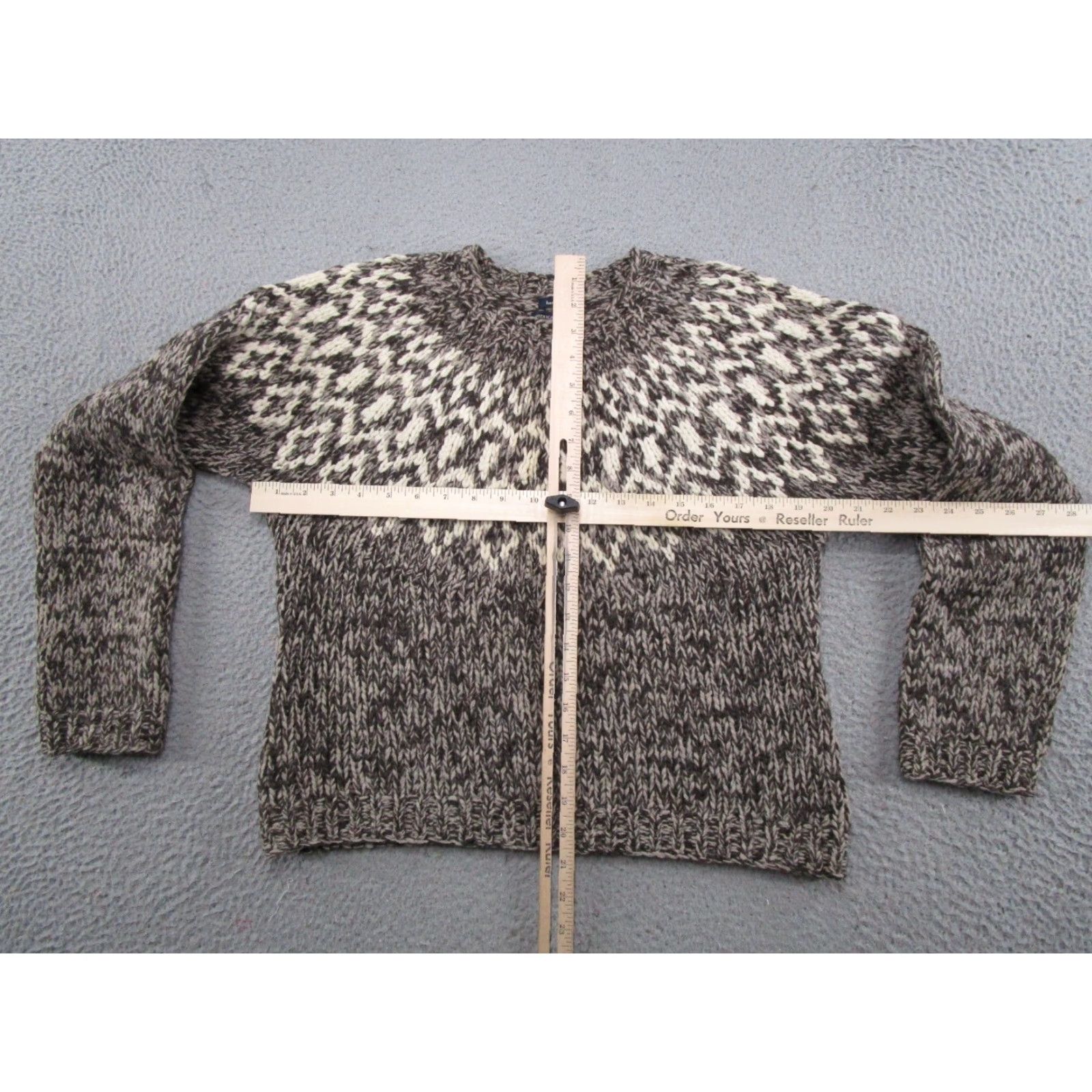 American Eagle Outfitters VINTAGE American Eagle Pullover Sweater Women M Wool Brown Long Sleeve Knit Pullover 90s Winter Fall Mens/Womens (note: gender at end) Size M / US 6-8 / IT 42-44 - 3 Thumbnail
