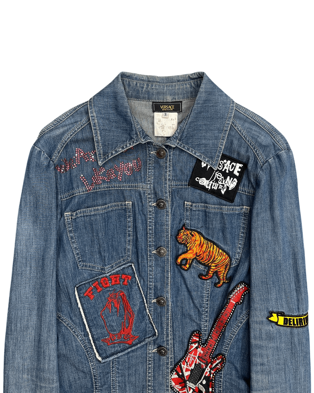 Versace Versace Vintage Patched Jacket Size S / US 4 / IT 40 - 7 Thumbnail