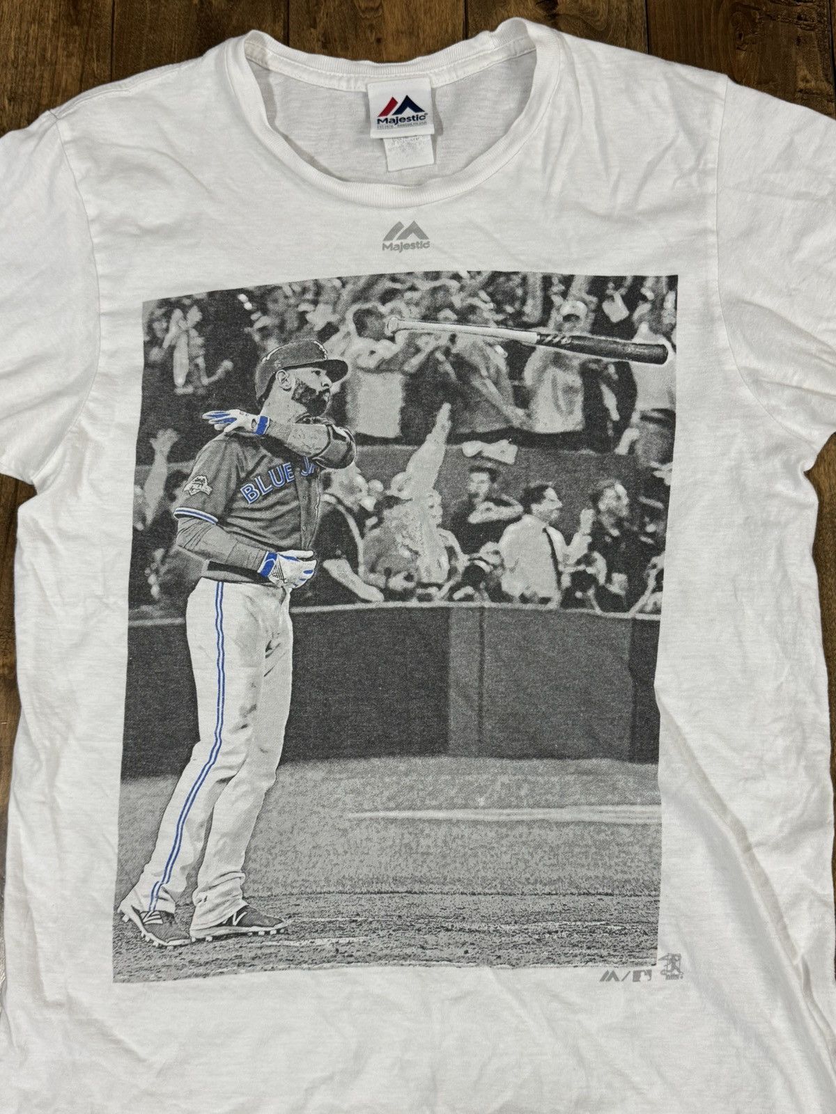 MLB × Majestic × Vintage Early 2000’s Toronto Blue Jays Jose Bautista Tee Size US M / EU 48-50 / 2 - 2 Thumbnail