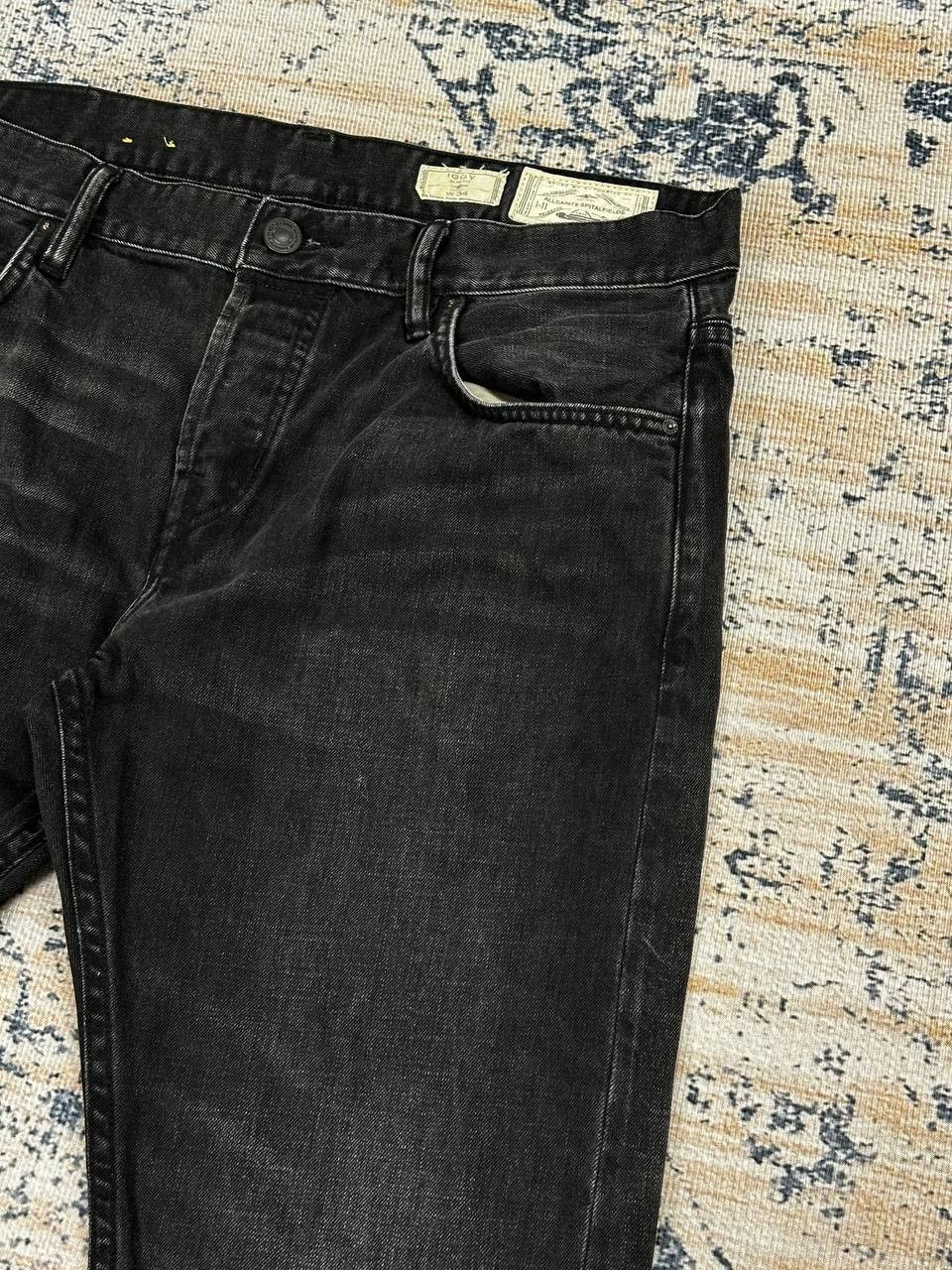 Allsaints Allsaints Dark Denim Iggy Fit Black Jeans Pants Faded Size US 34 / EU 50 - 3 Thumbnail