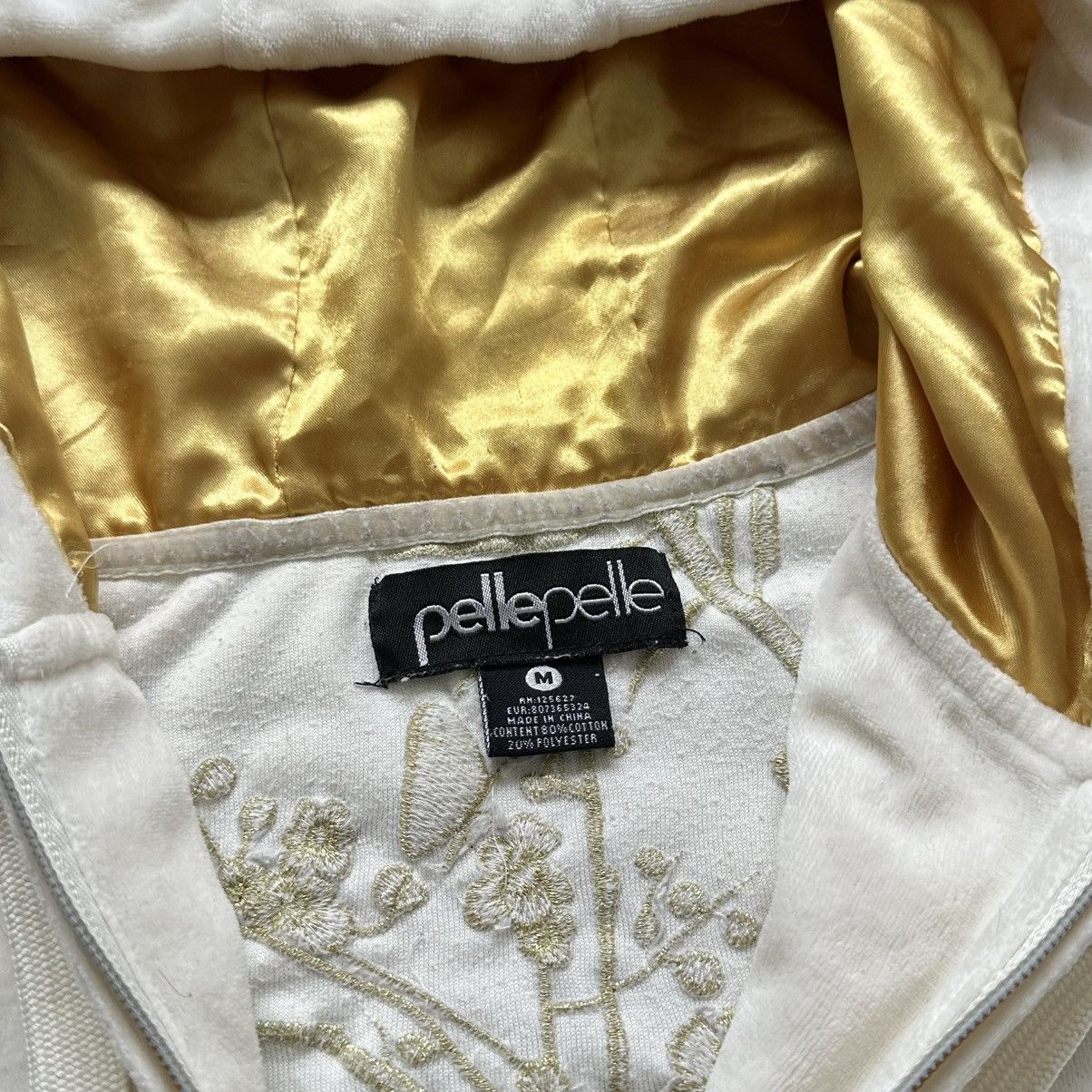Hysteric Glamour 00s Pelle Pelle Embroidered Floral Zip Hoodie Ed Hardy Vibe Size M / US 6-8 / IT 42-44 - 9 Thumbnail