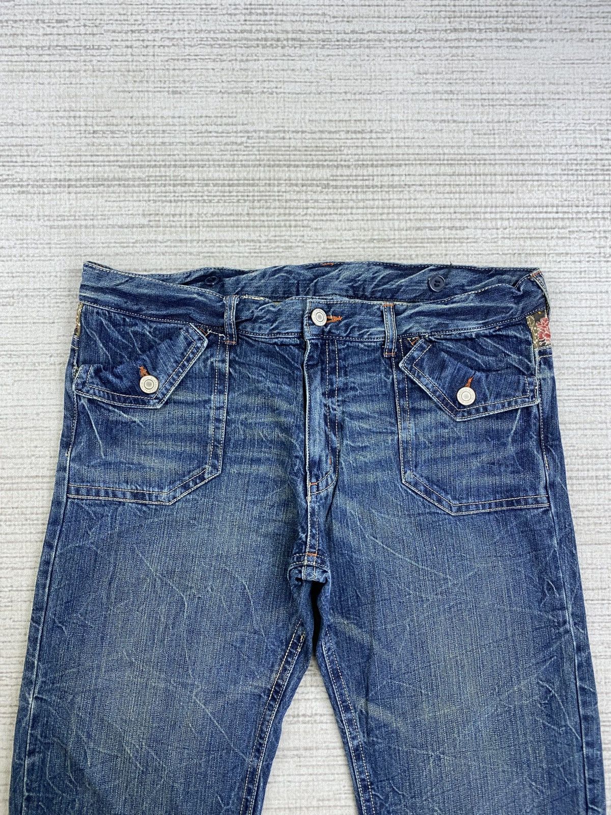 If Six Was Nine × Japanese Brand × Vintage Vintage Japanese Brand Rare Design Denim Pants Size US 39 - 7 Thumbnail