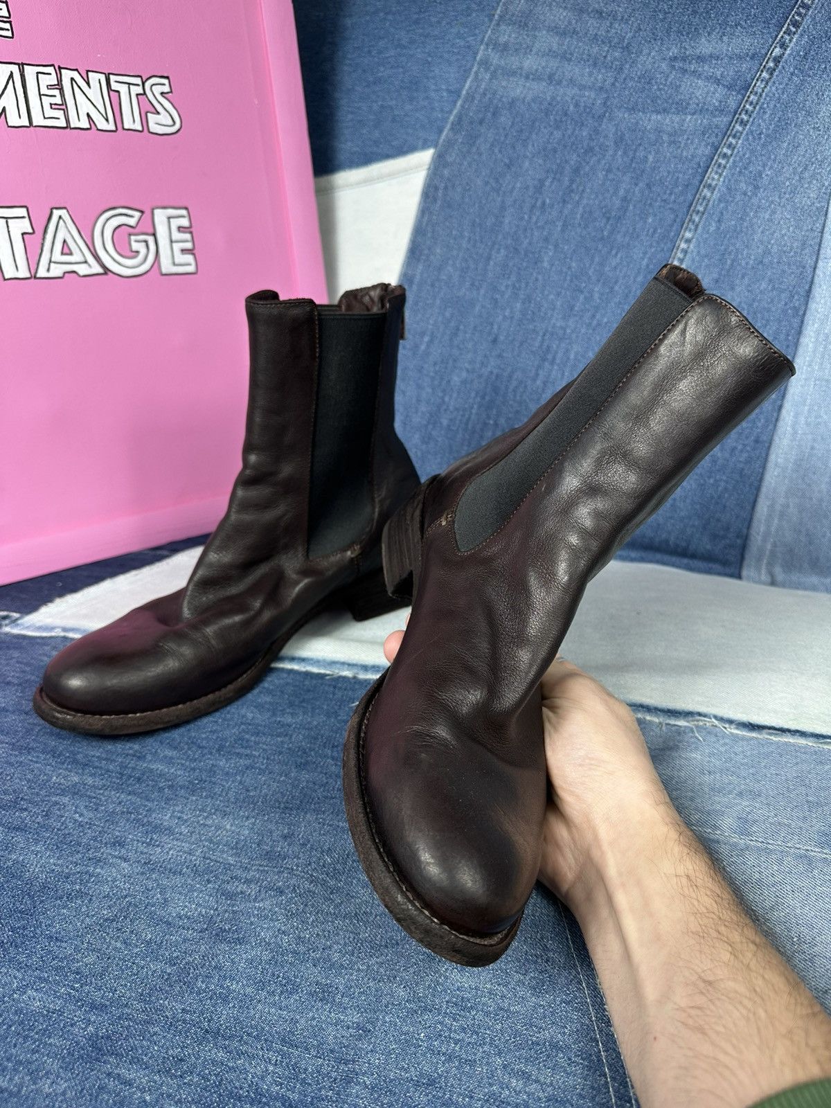Officine Creative Officine Creative Chelsea Ankle Boots Brown Leather Zip Size US 7 / IT 37 - 11 Thumbnail