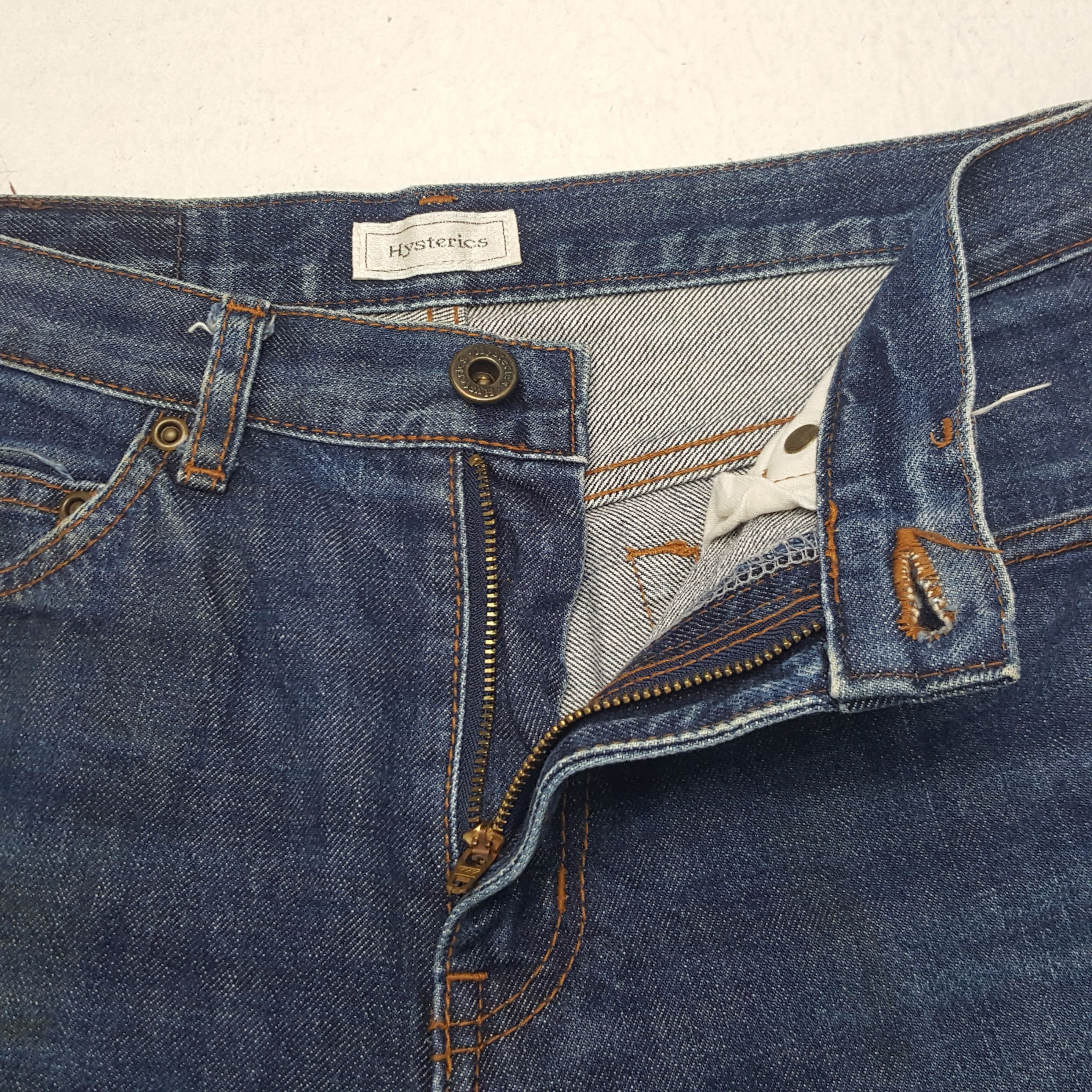 Hysteric Glamour × Japanese Brand × Vintage Vintage Hysteric Glamour Custom Art Denim Jeans Size US 31 - 12 Thumbnail