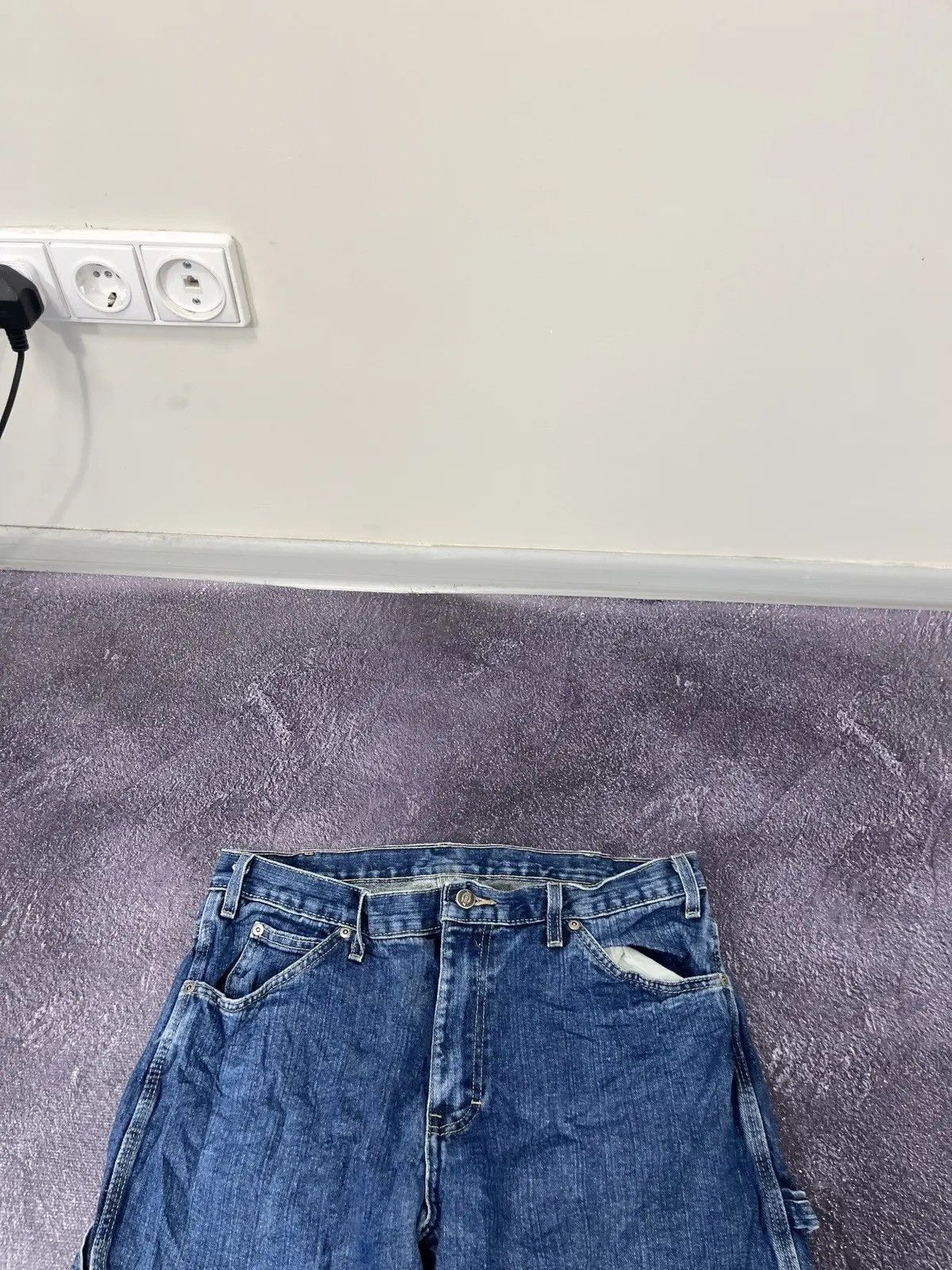 Dickies × Vintage Vintage Dickies American Blue Work Denim Baggy Jeans Size US 33 - 7 Thumbnail