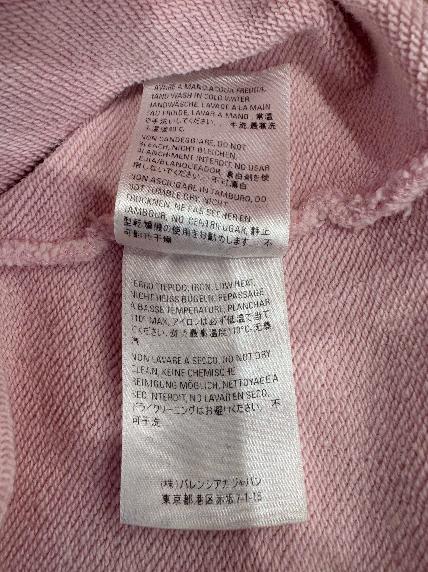 Balenciaga Balenciaga Crew Pink Logo Hoodie Size S / US 4 / IT 40 - 6 Thumbnail