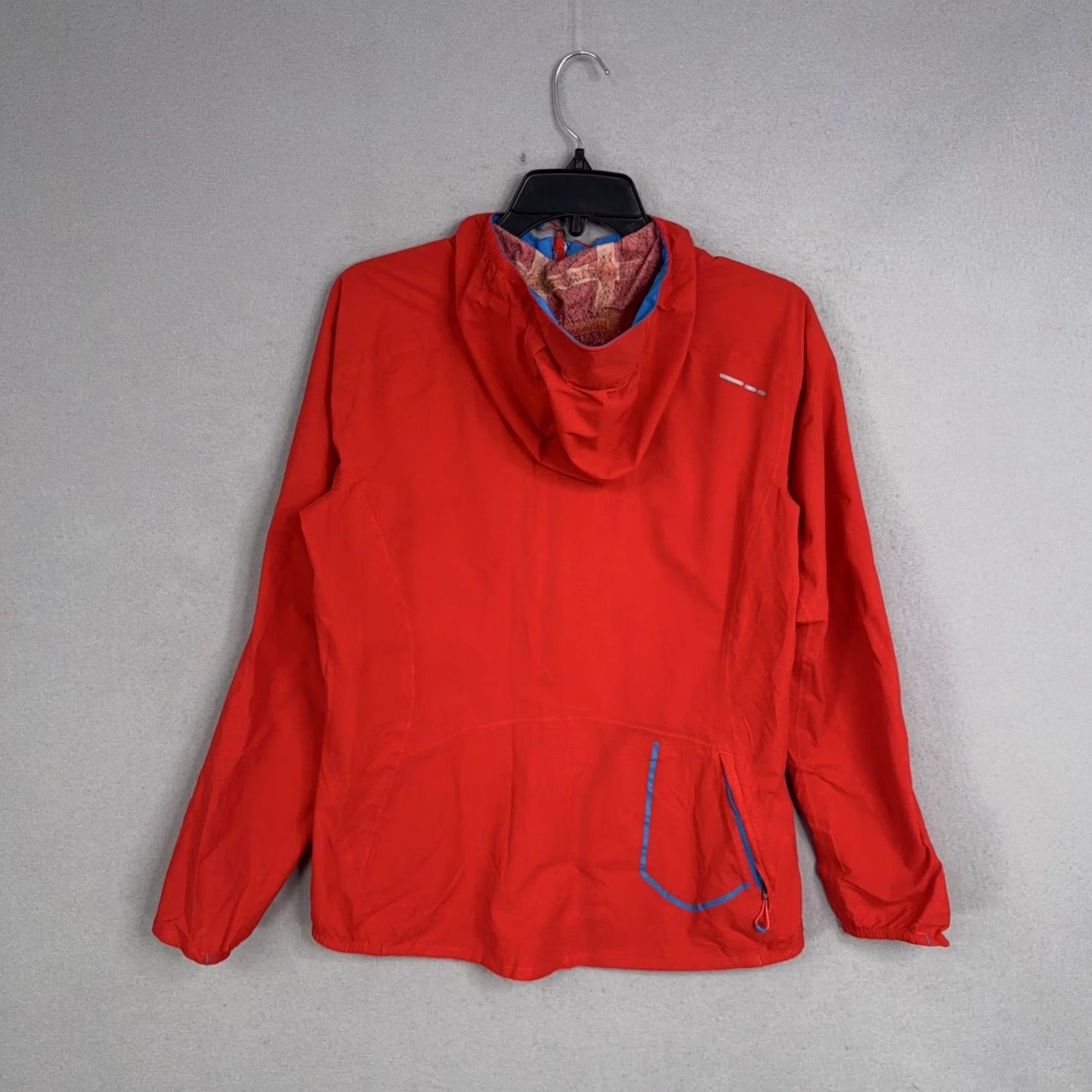 Salomon Salomon Jacket Womens Medium AdvancedSkin Dry Red Hooded Windbreaker Running Size M / US 6-8 / IT 42-44 - 7 Thumbnail