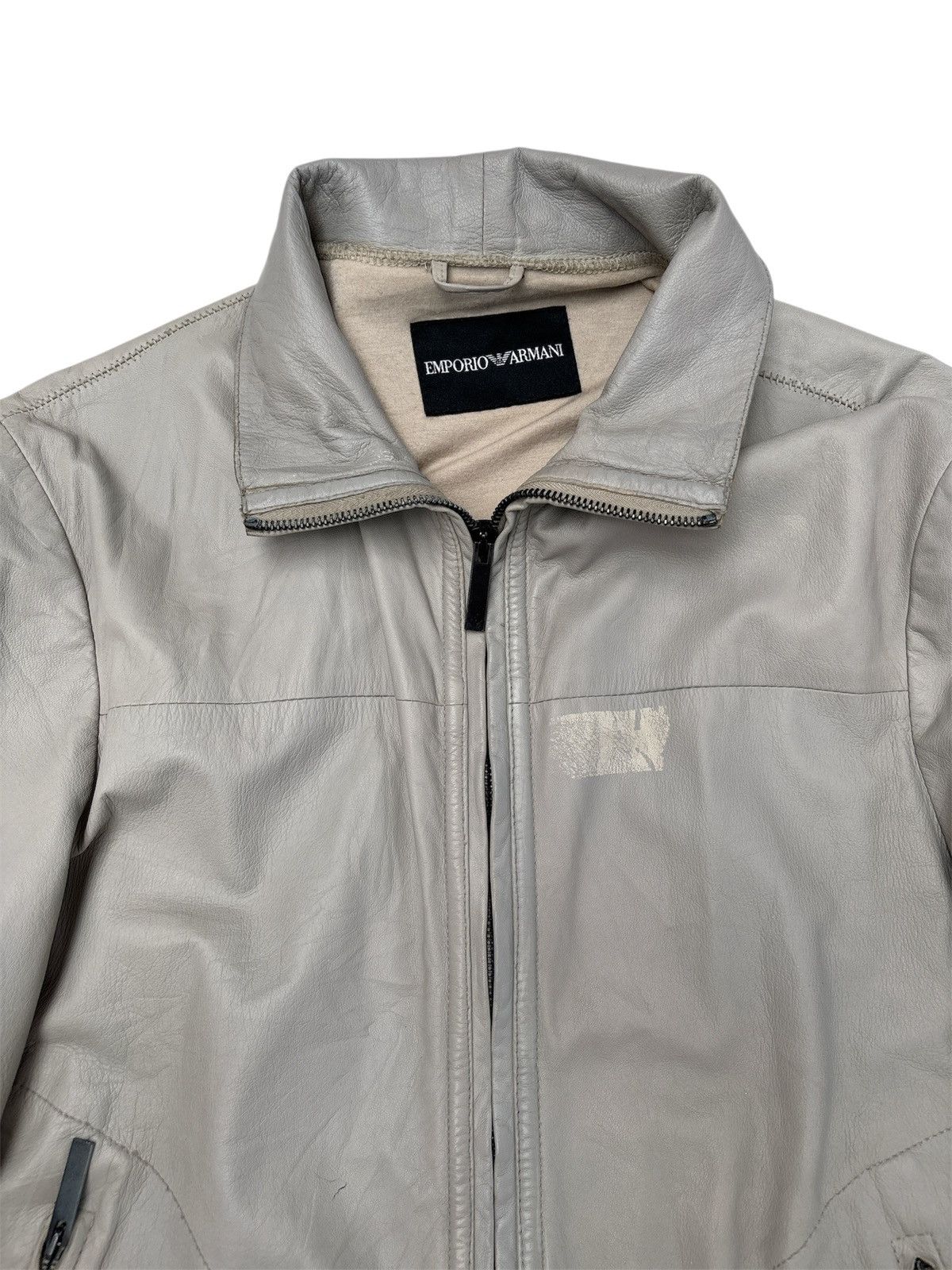 Emporio Armani SS13 RUNWAY Leather Jacket Size US S / EU 44-46 / 1 - 4 Thumbnail