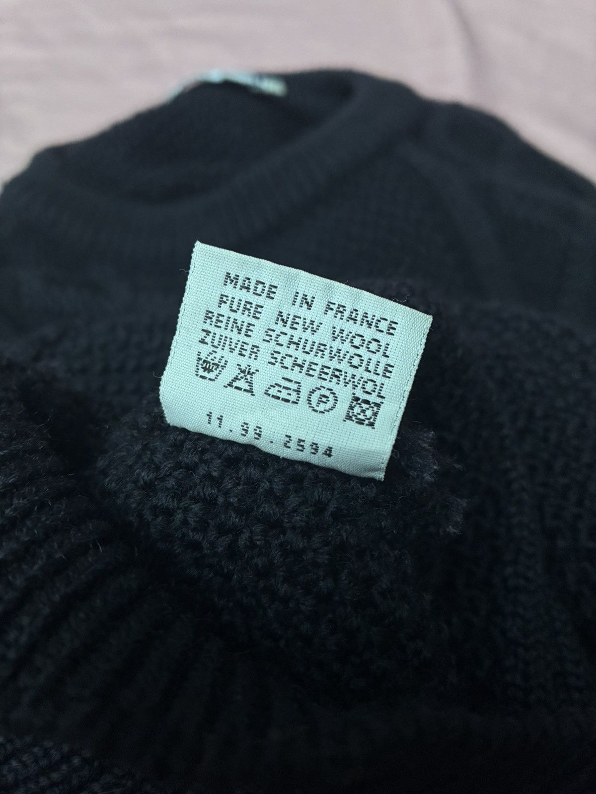 Other MADE IN FRANCE BUSNEL HEAVY KNITTED WOOL FISHERMAN CREWNECK Size US L / EU 52-54 / 3 - 7 Thumbnail