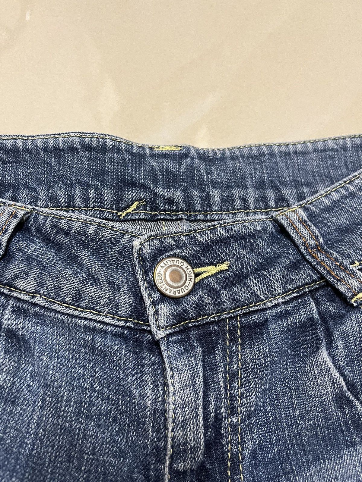 Japanese Brand Flare Jeans rainbow pocket denim distressed low rise Size US 28 / EU 44 - 9 Thumbnail