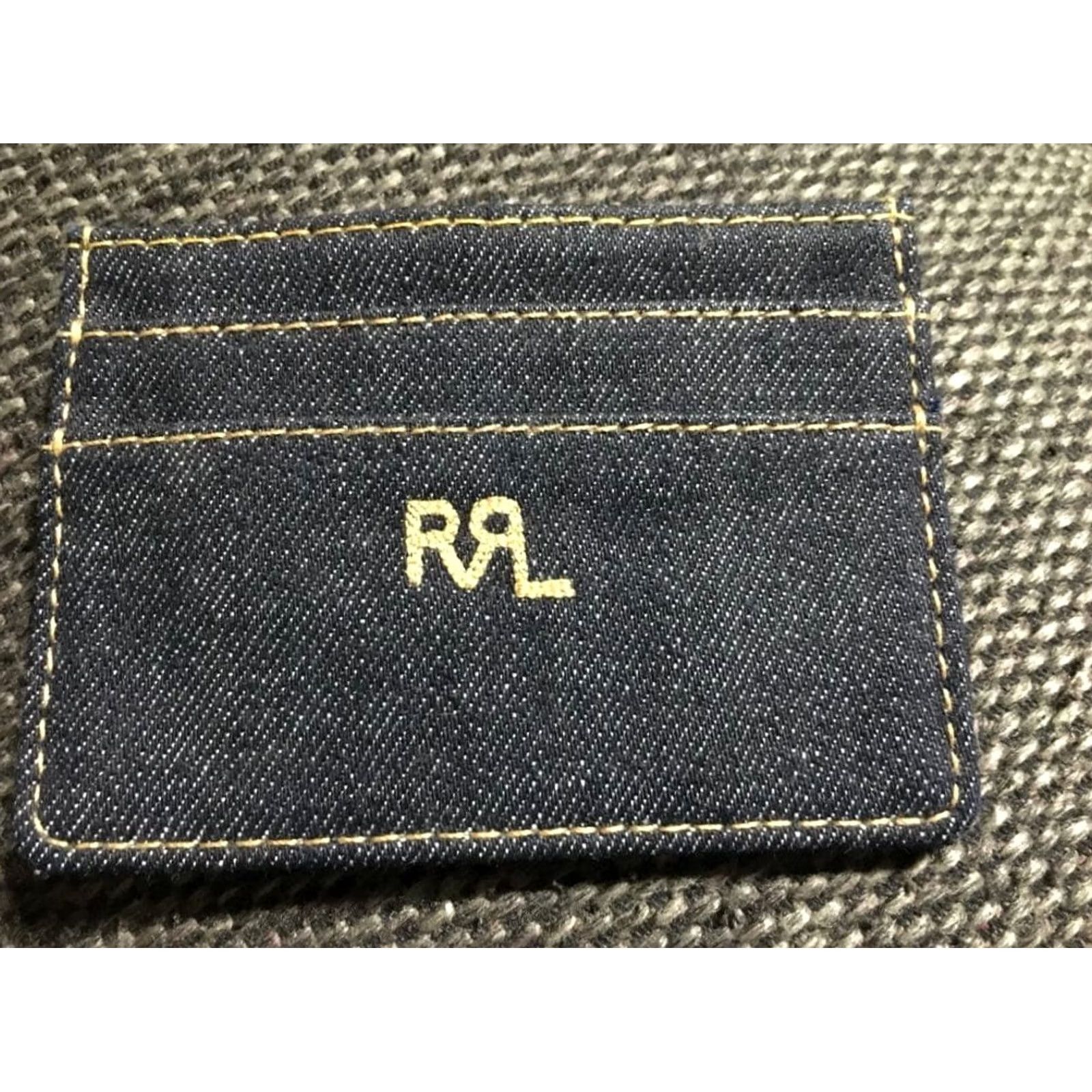 Ralph Lauren RRL Ralph Lauren Logo Embroided Card Case Holder Indigo Denim Pre-owned Wallet Unisex 8cm 11cm Indigo Logo Denim Men Women Accessories Size ONE SIZE - 2 Thumbnail