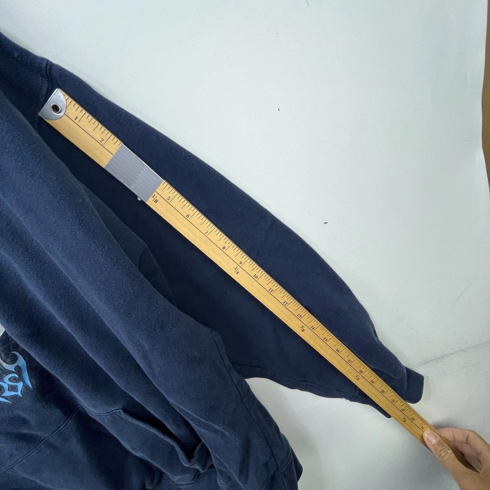 Vintage Vintage Dragon Flames Blue Y2K Baggy Skater Hoodie XL Size US XL / EU 56 / 4 - 8 Thumbnail