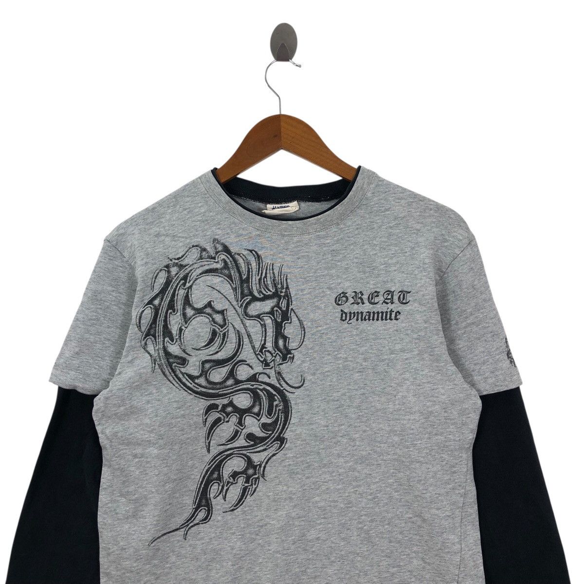 Vintage Y2K Hypersonic Longboards Long Sleeve Skateboard Dragon Size US L / EU 52-54 / 3 - 2 Thumbnail