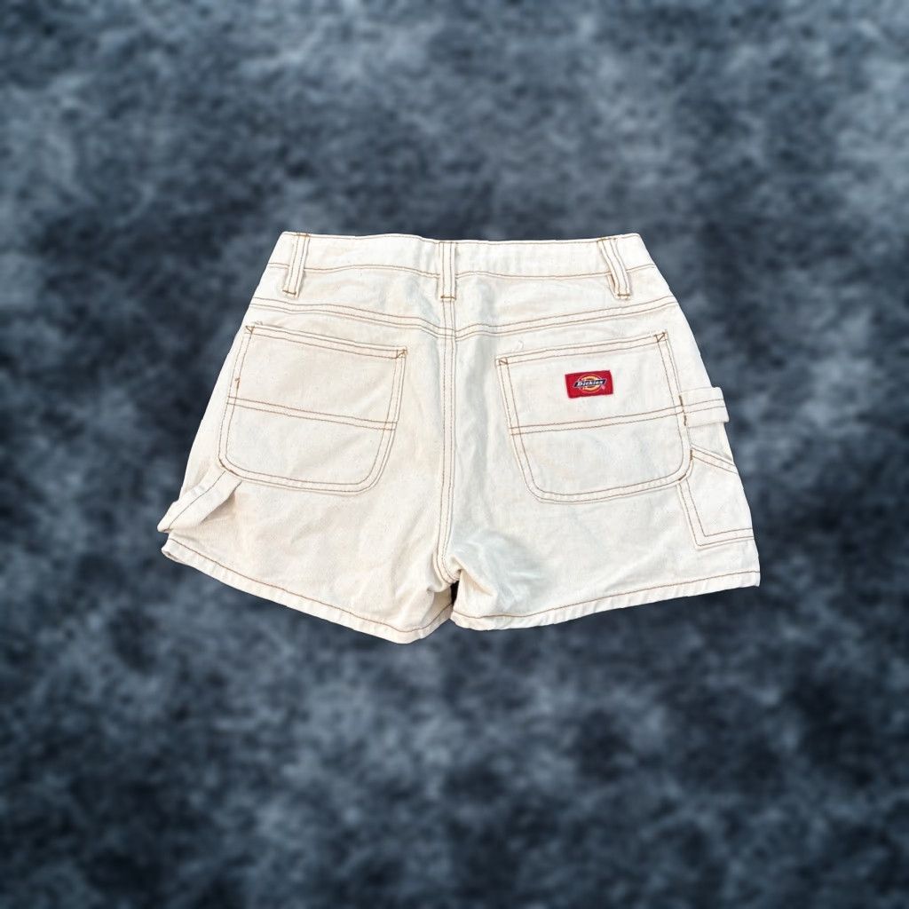 Dickies VINTAGE Dickies Shorts Bermuda Womens 24 White Carpenter Mid Rise USA Striped Cotton Blend Blended Fabric Boho Y2K Mens? Size 42" / US 20 - 1 Thumbnail
