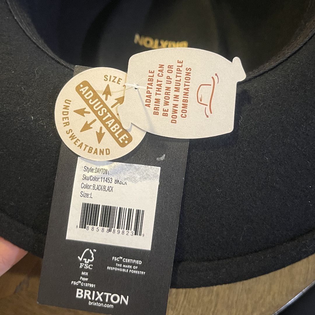 Brixton Dayton Convertabrim Rancher Hat Unisex NWT SZ L 7 1/2 (60CM) Size ONE SIZE - 5 Thumbnail