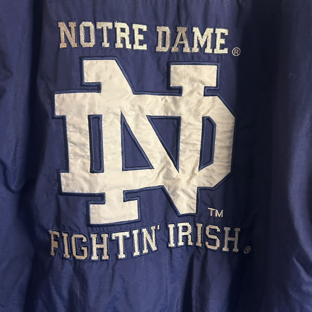 Apex Vintage Apex Notre Dame fighting Irish puffy jacket Size US L / EU 52-54 / 3 - 6 Thumbnail