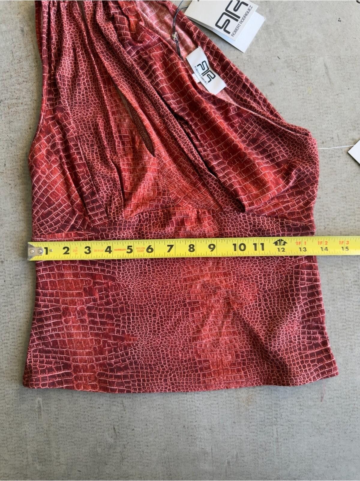 Other Robert Rodriguez / Kit One-Shoulder Top / Red Croc Size M / US 6-8 / IT 42-44 - 6 Thumbnail