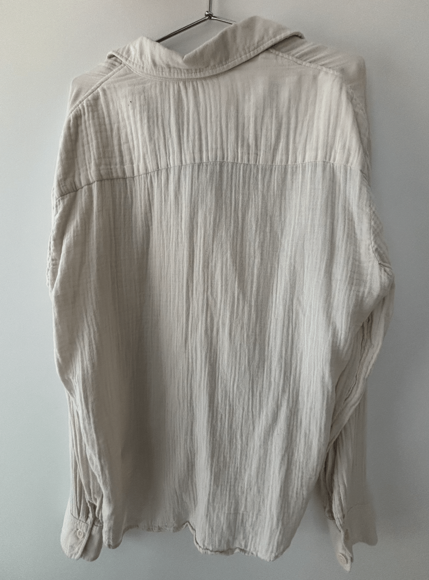 The Elder Statesman Elder Statesman Beige Flowy Gauze Shirt Size US XL / EU 56 / 4 - 2 Thumbnail