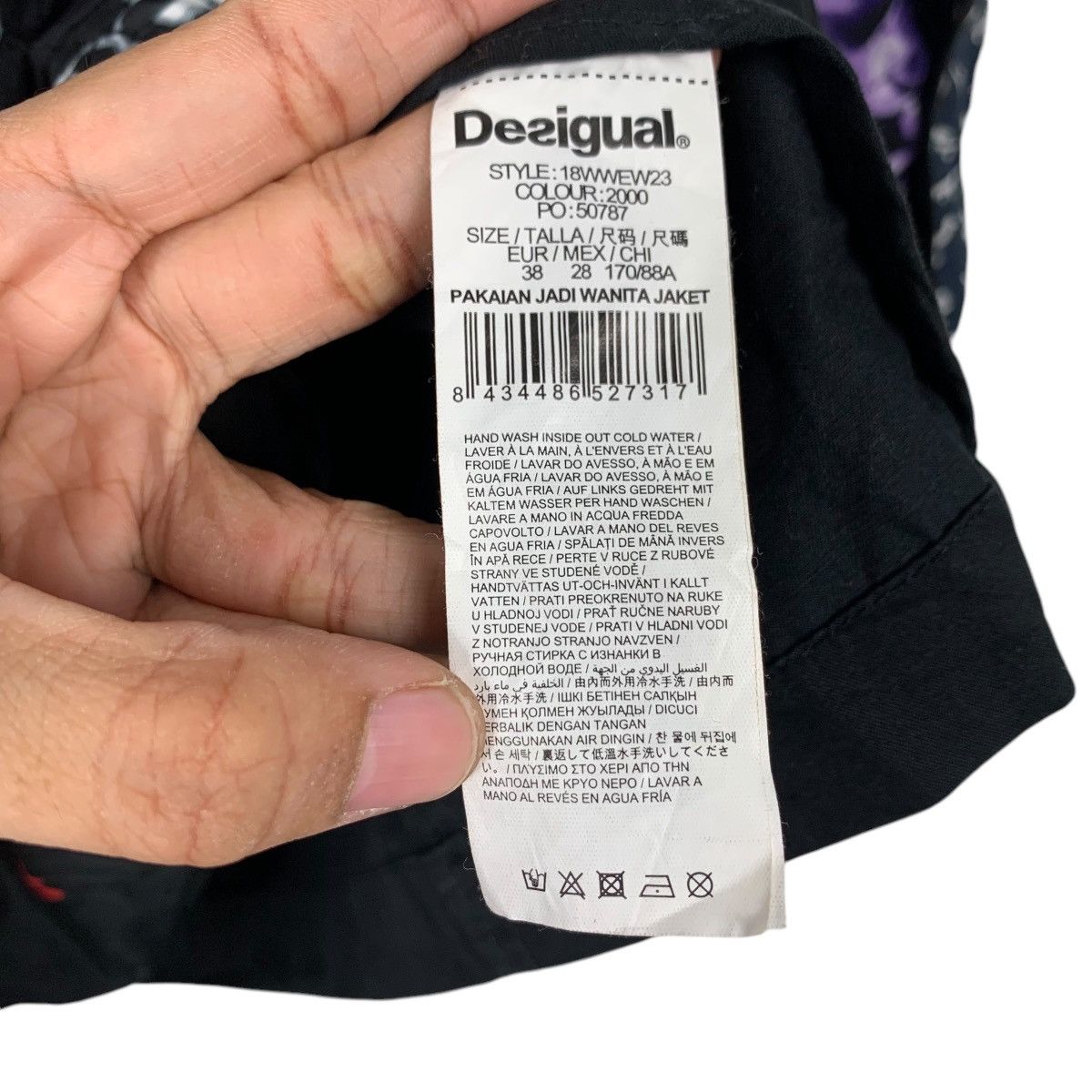 Desigual DESIGUAL Embroidery Florals Design Hooded Jacket #2254-C100 Size M / US 6-8 / IT 42-44 - 18 Thumbnail