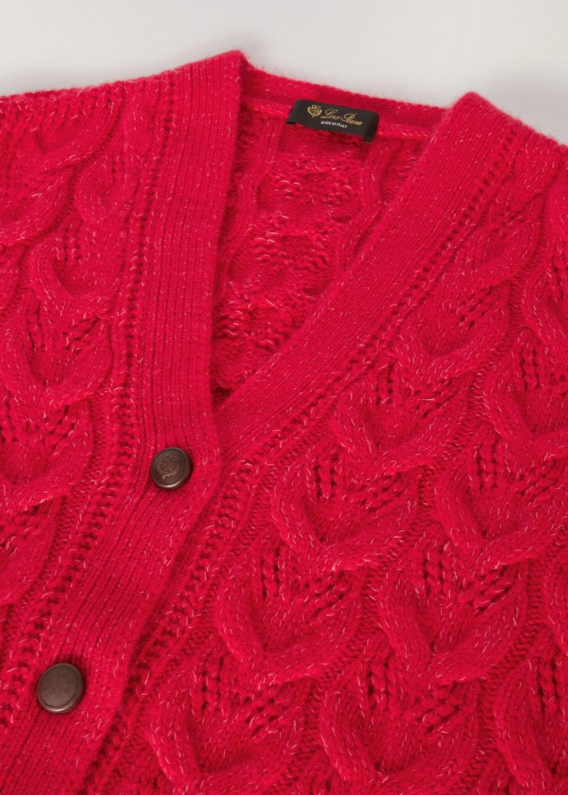 Loro Piana o1srvl11e0125 Monginevro Cardigan in Red Size S / US 4 / IT 40 - 3 Thumbnail
