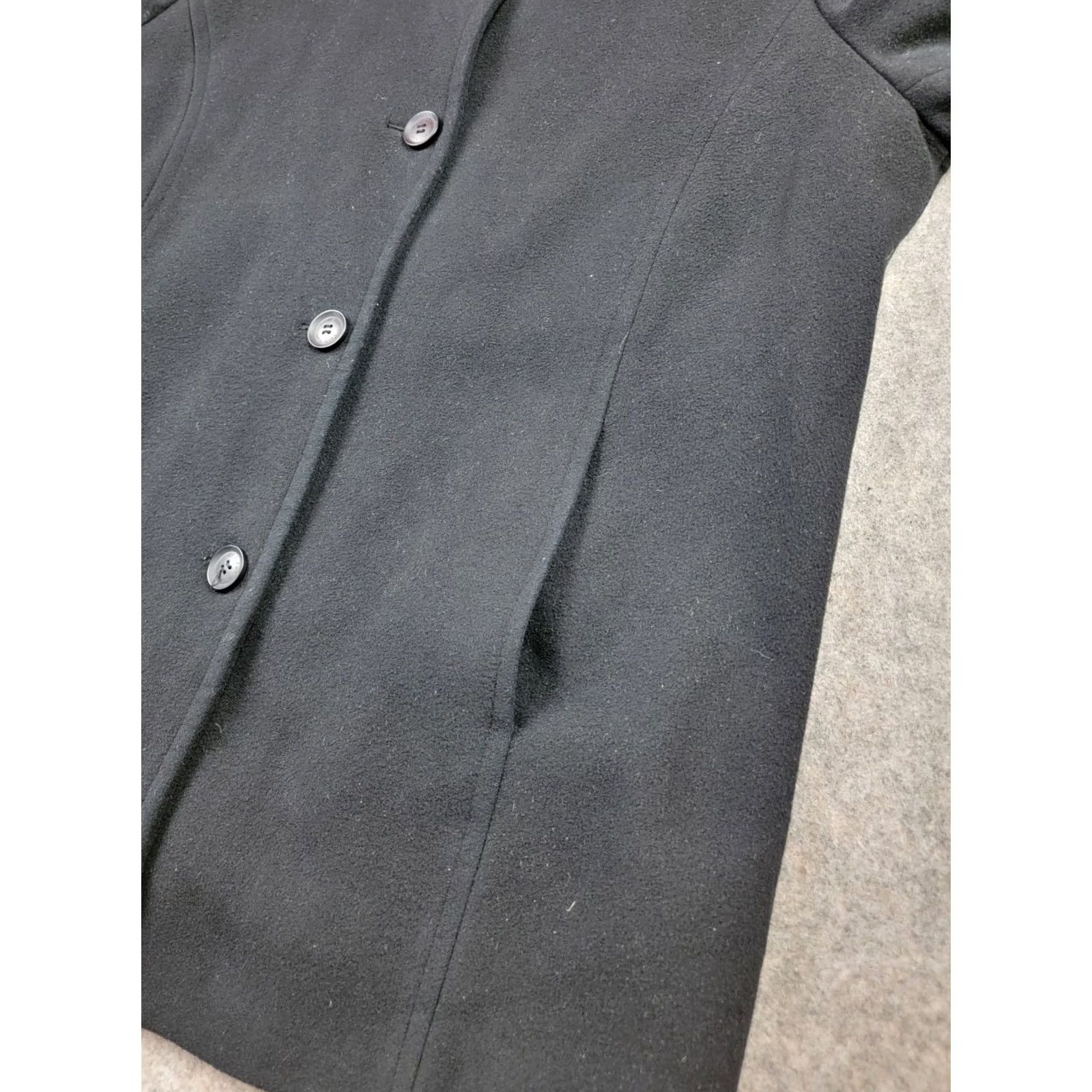 Calvin Klein Calvin Klein Coat Womens 1X Black Wool Pea Coat Size XL / US 12-14 / IT 48-50 - 5 Thumbnail