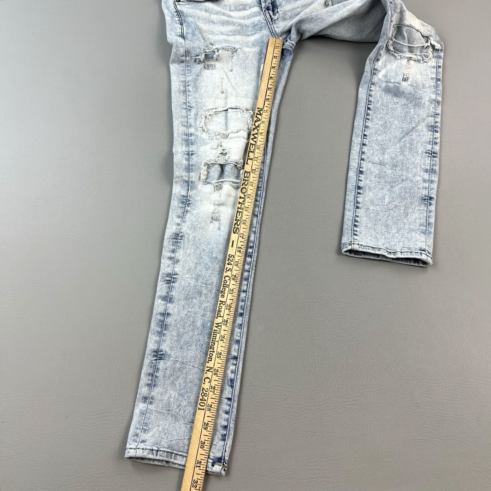 American Eagle Outfitters American Eagle Outfitters Jeans Mens 30x32 30x31 Distressed Skinny AirFlex Stretch Casual Jeans Size US 30 / EU 46 - 2 Thumbnail