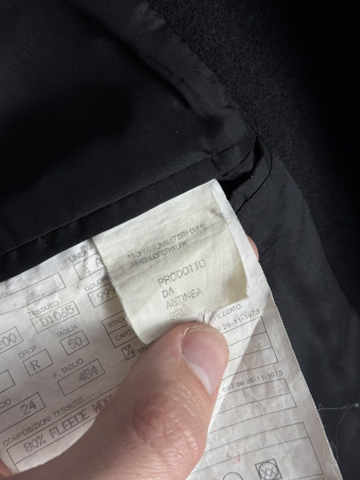 Emporio Armani 90s Vintage Mens EMPORIO ARMANI Black Coat Blazer Wool Italy Size US M / EU 48-50 / 2 - 14 Thumbnail